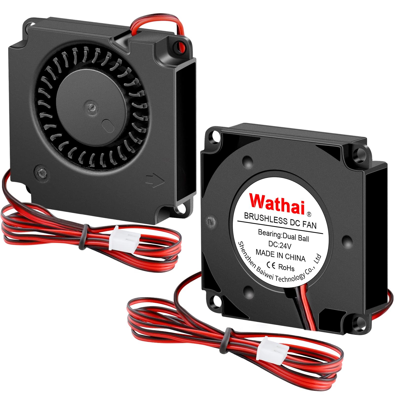 DC 4010 Blower Fan 24V Dual Ball High Speed 40x10mm for Ender 3 Upgrade 2 Pack