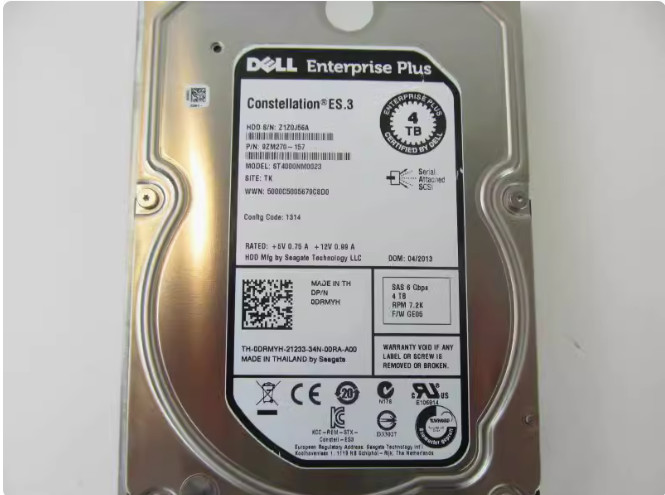 Dell Compellent 4TB 3.5" SAS 6G 7.2K Enterprise Plus Hard Drive HDD DRMYH 0DRMYH
