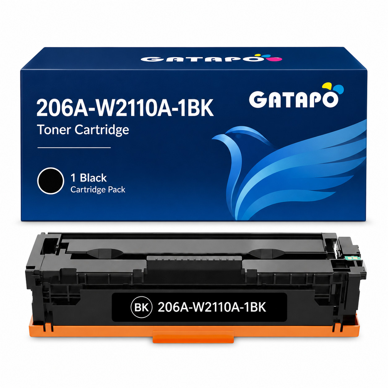206A-W2110A-1BK Toner For 206A W2110A 206X W2110X MFP M283fdw Pro M255 M282