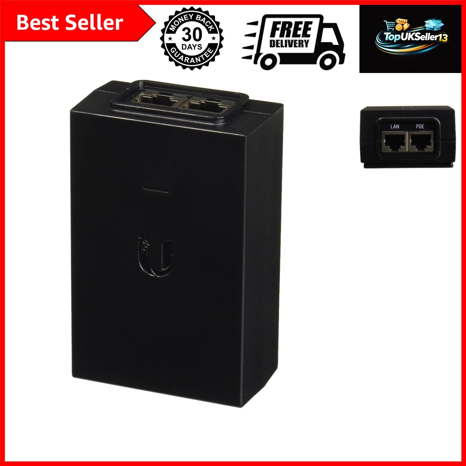 PoE 48V 0.5A GigEthernet POE-48-24W-G