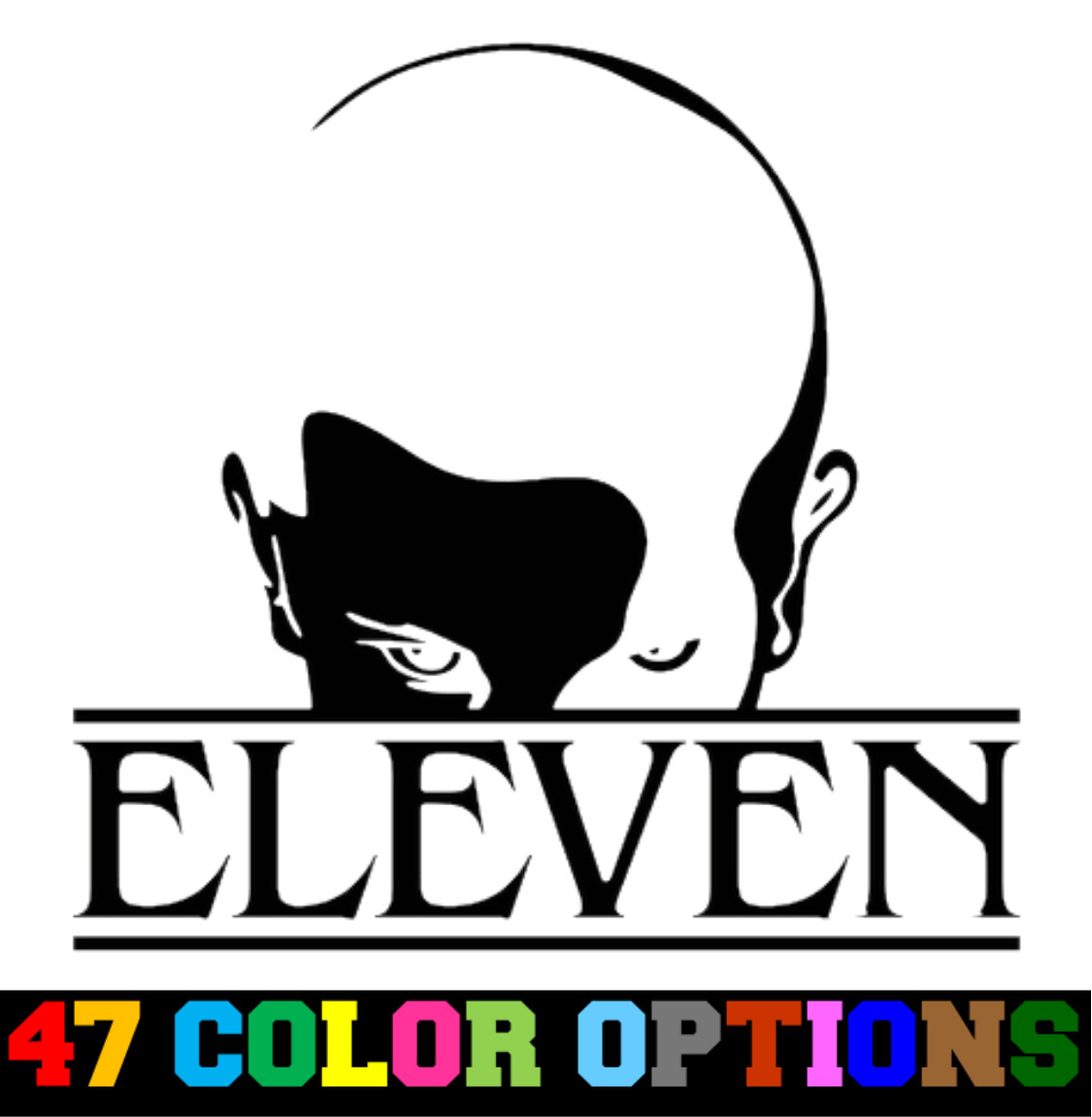 Vinyl Decal Truck Car Sticker Laptop - Television TV Stranger Things Eleven