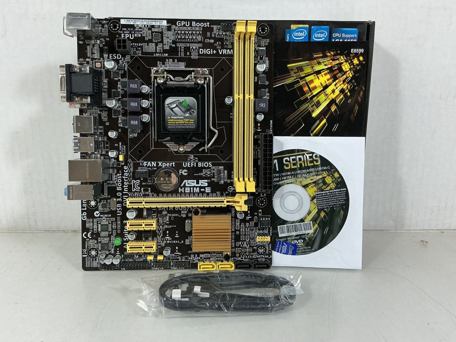 Asus H81M-E MicroATX H81 LGA 1150 DDR3 SATA3 USB3 MotherBoard