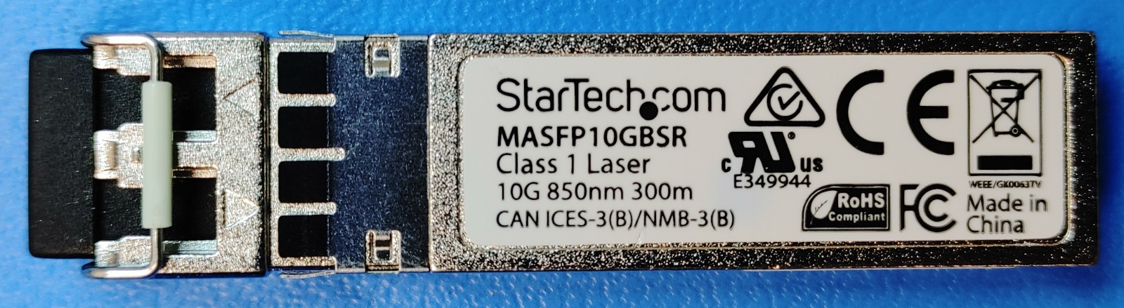 StarTech MASFP10GBSR Cisco Meraki Compatible 10GBASE-SR 10Gb SFP+ Transceiver