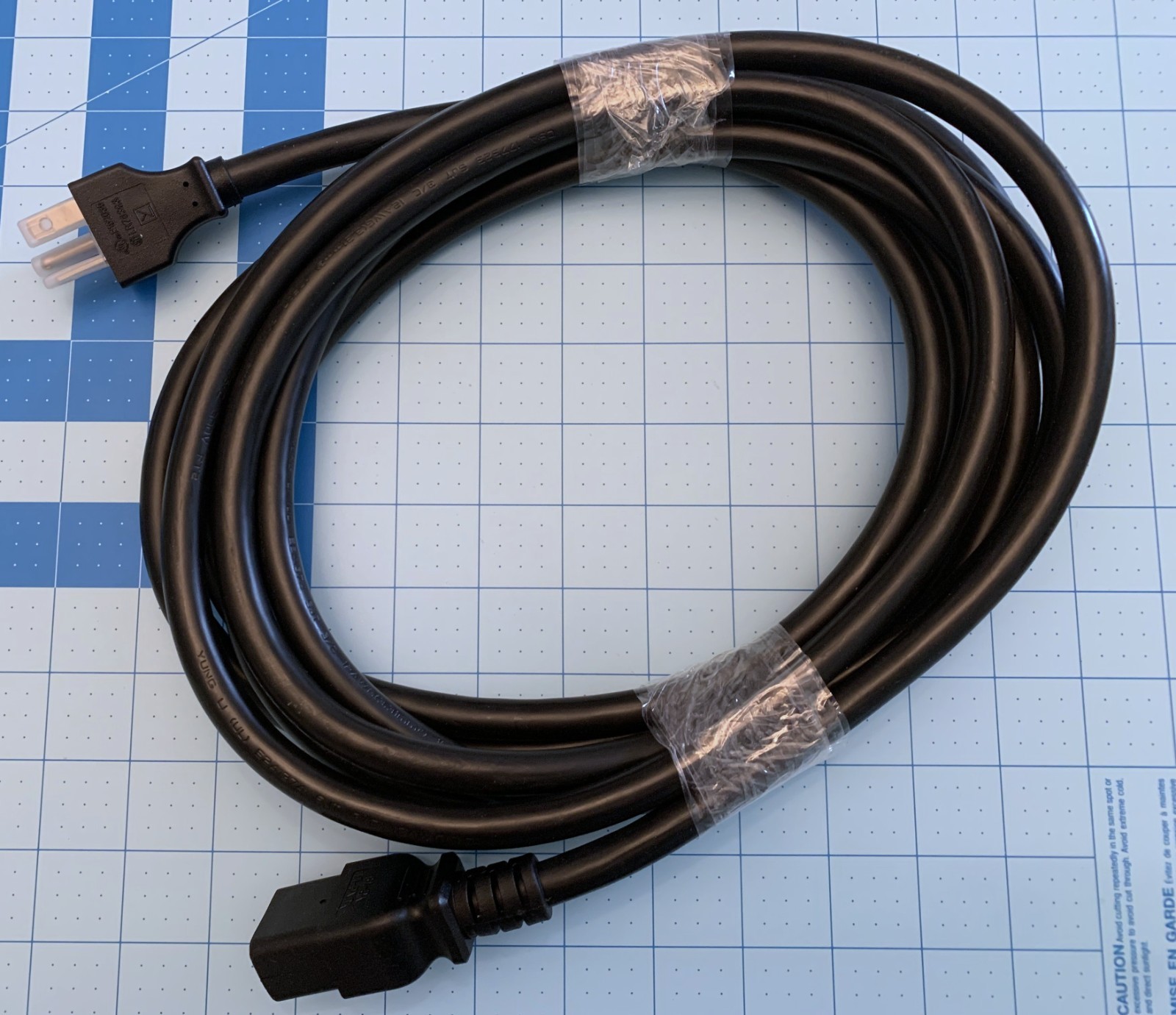 15ft NEMA 6-20P to C19 Heavy-Duty Power Cord 12 AWG 20A/250V NEW
