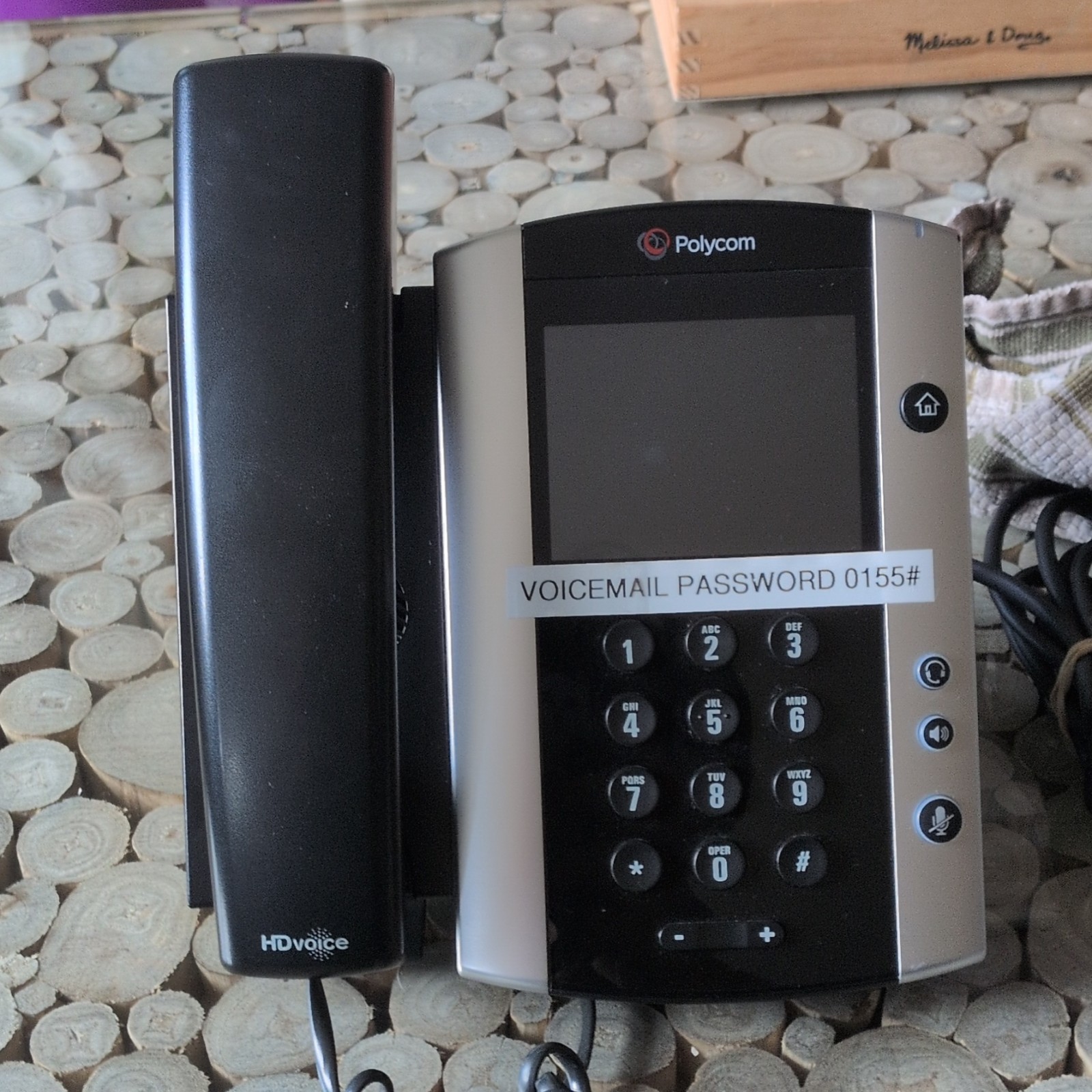 Polycom VVX 500 IP Phone HD Voice Speakerphone Black Silver MPN 2201-44500-001