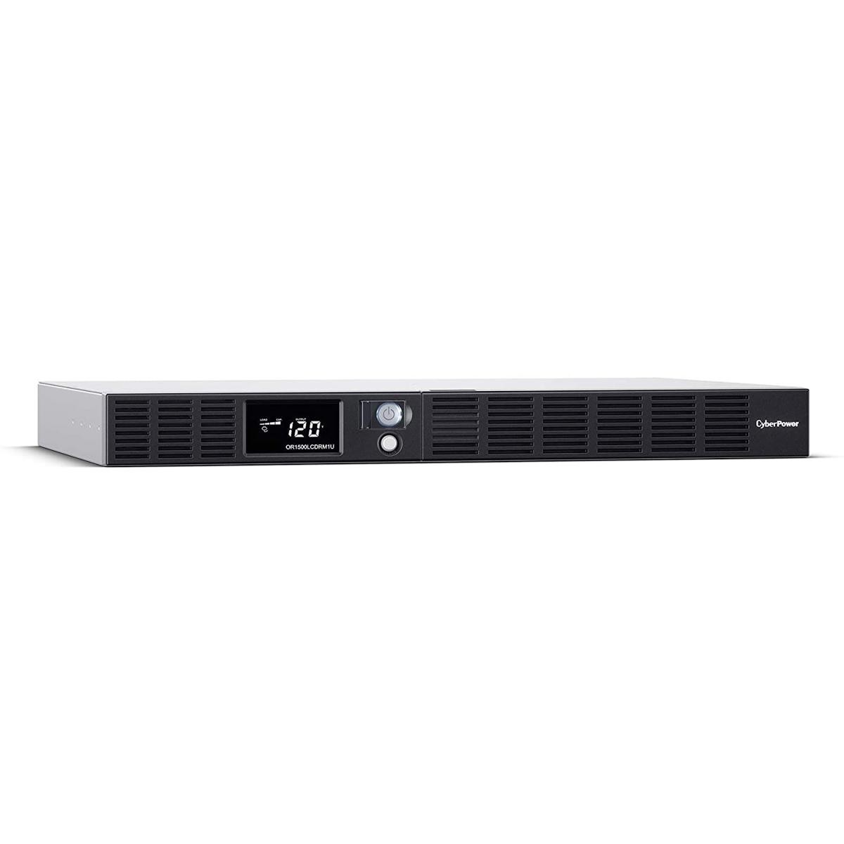CyberPower OR1500LCDRM1U Smart App Intelligent LCD/AVR 1500VA / 900W UPS, 6 Outl
