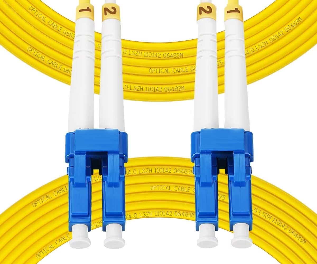 Fibergaga®OS2 LC to LC Fiber Patch Cable Single Mode Duplex, 1m(3ft) | Fiber ...