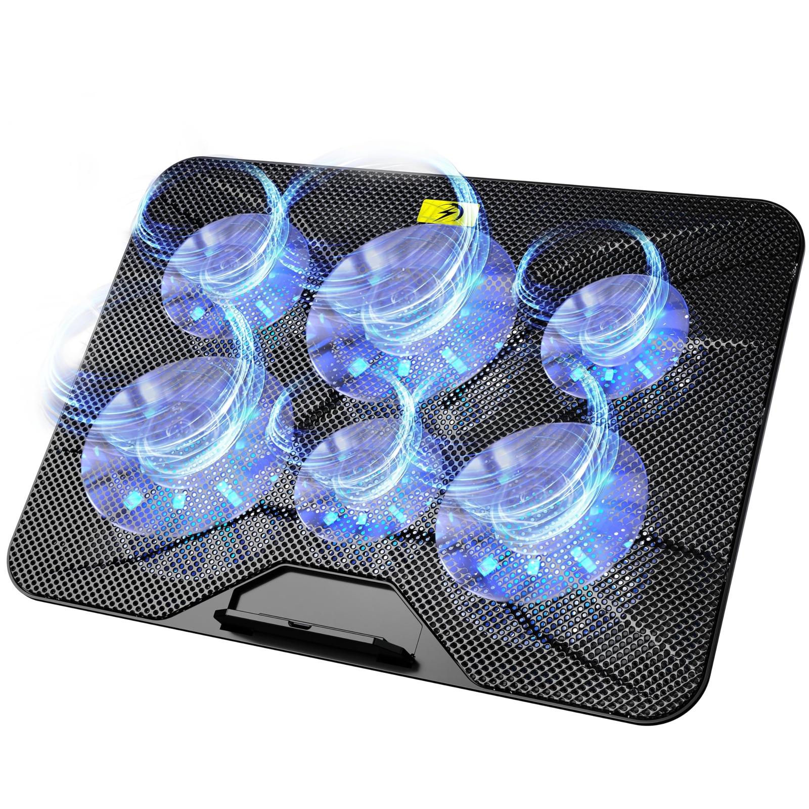 Laptop Cooling Pad with 6 High-Speed Fans Computer Cooler with 7 Adjustable A...
