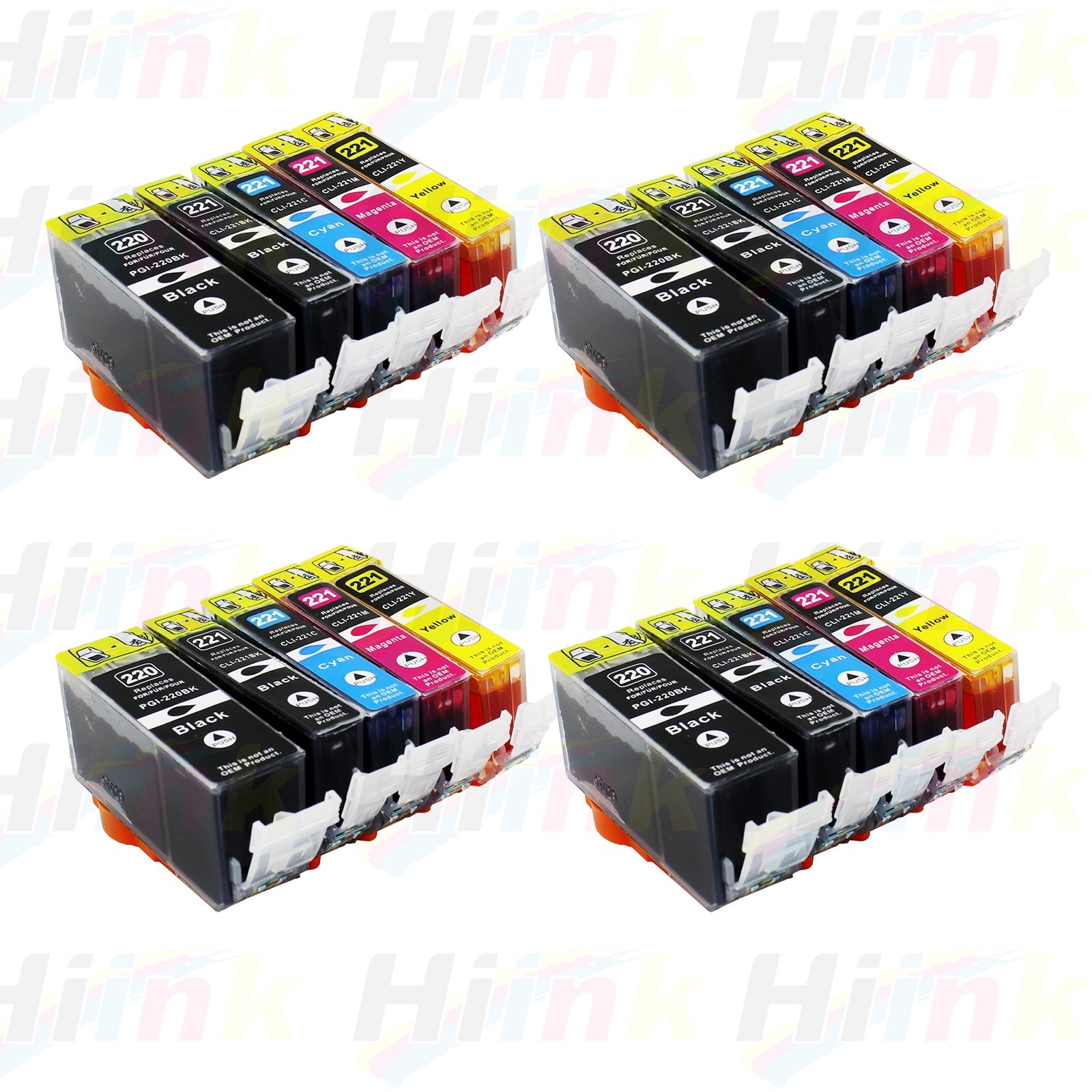 20Pk PGI220 CLI221 Ink for Canon Printer Pixma MX860 MX870 MP560 Printers