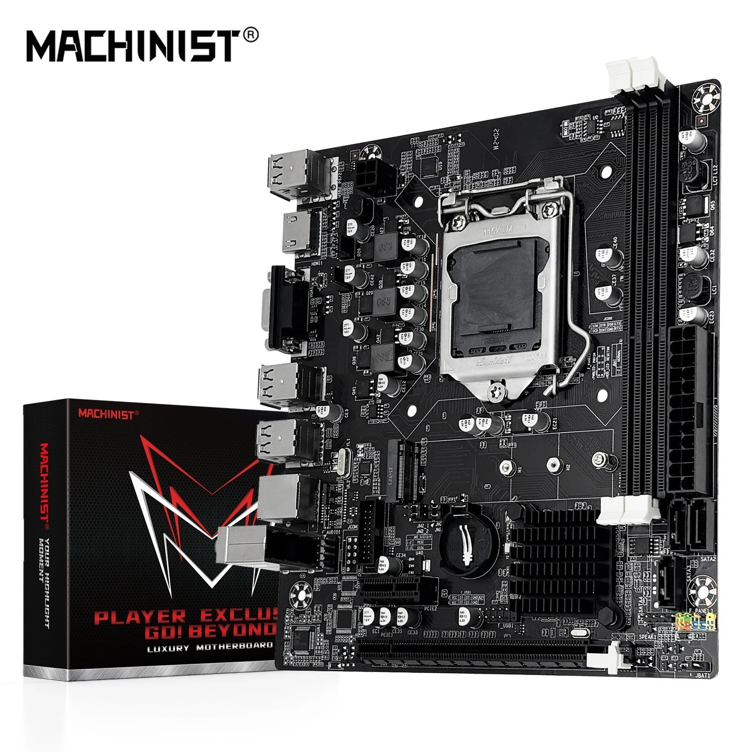 MACHINIST H61 Motherboard LGA 1155 DDR3 RAM Compatible With Intel Core CPUs 2nd 