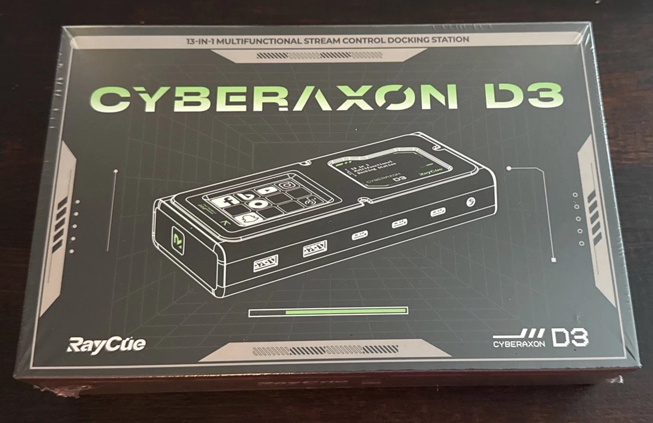 RayCue CyberAxon D3 Multifunctional 13-in-1 Stream Control Docking Station