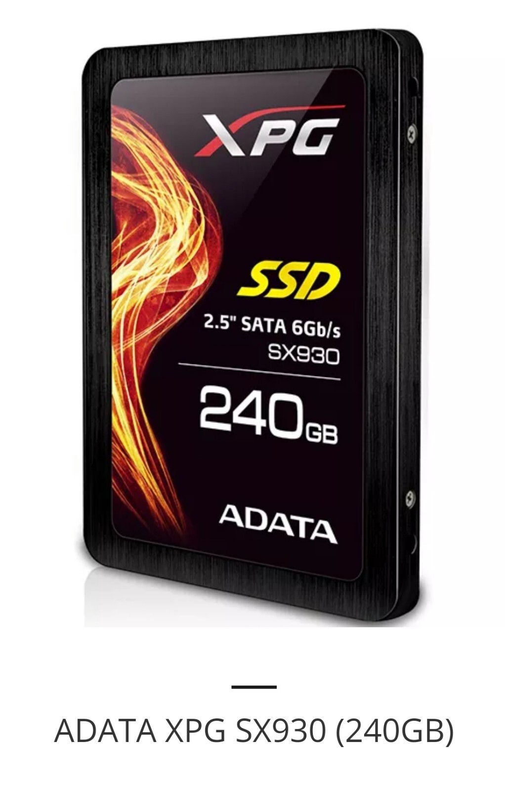 ADATA XPG SX930 240GB Internal 2.5" 6Gb/s Gaming SSD