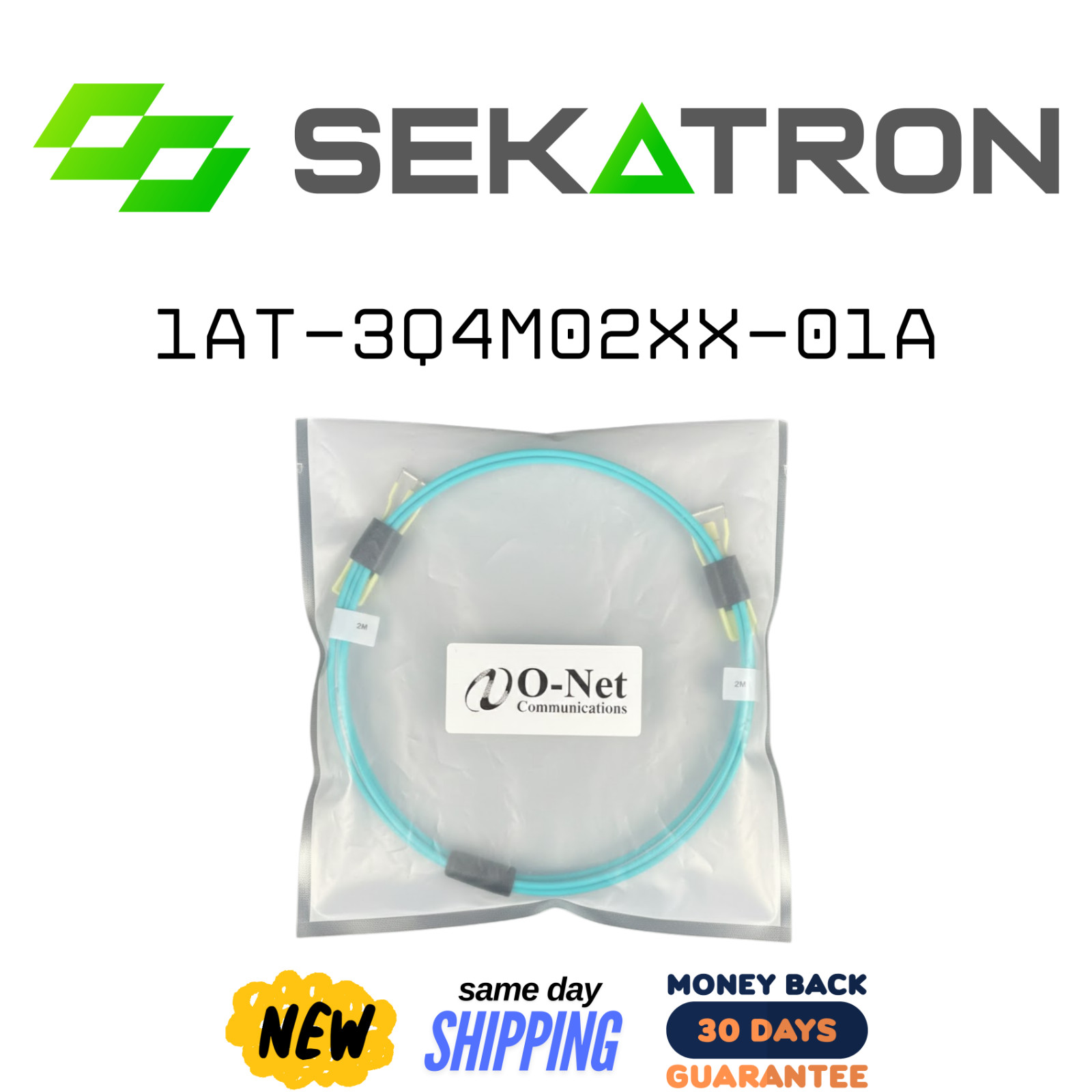 🔗 [NEW] O-Net 1AT-3Q4M02XX-01A • QSFP28 -  QSFP28 • 100G AOC • 2M ⚡FastShip