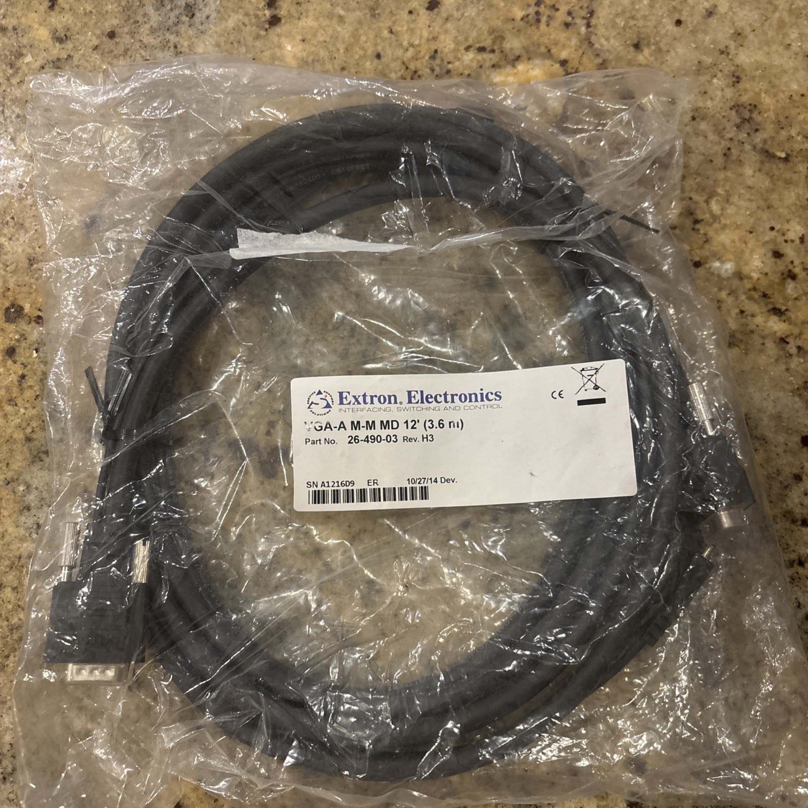 Extron Electronics VGA M-M MD 12’(3.6m) Part #26-490-03 New