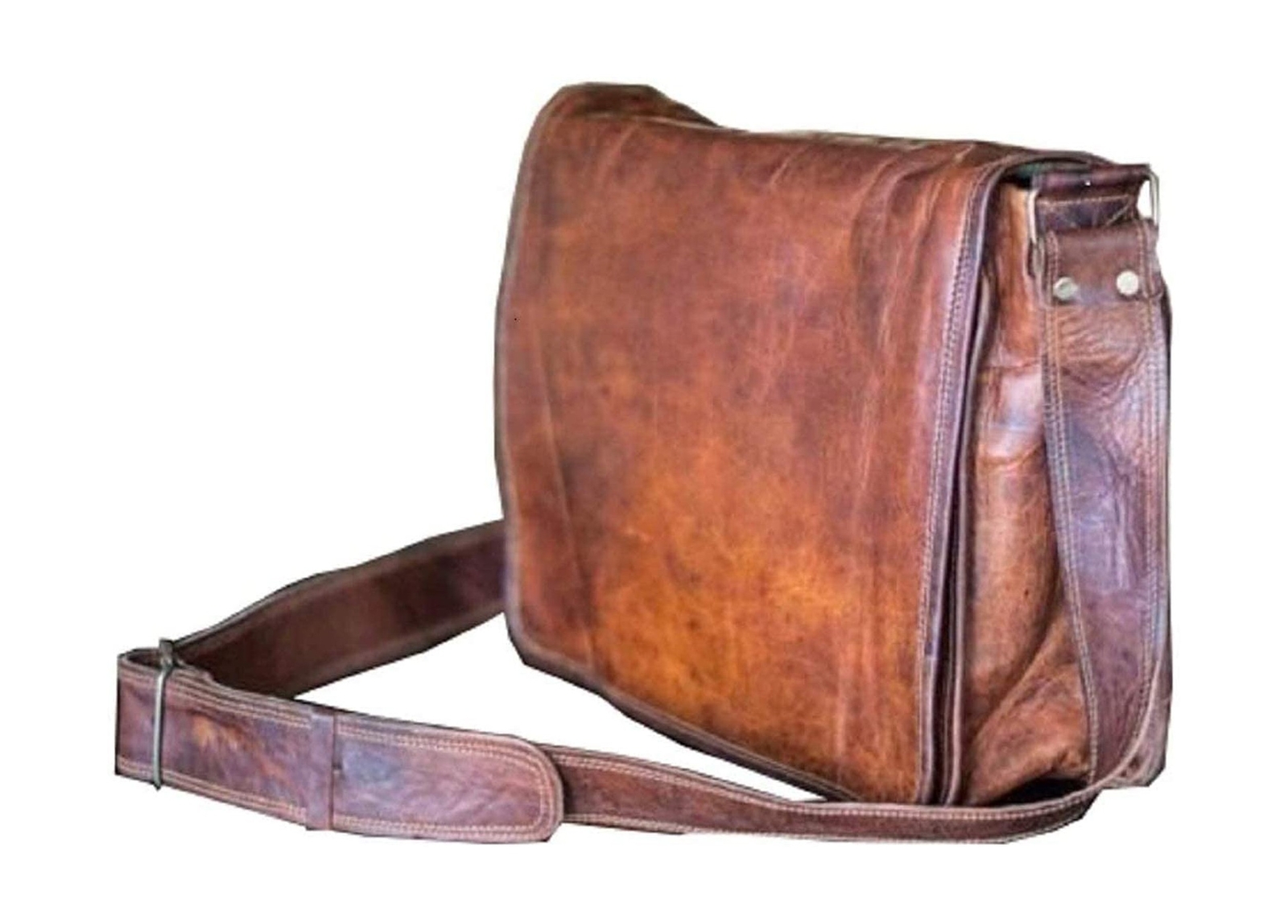 11 inch Small Handmade Crossbody Shoulder Genuine Leather iPad/Tablet Vintage...