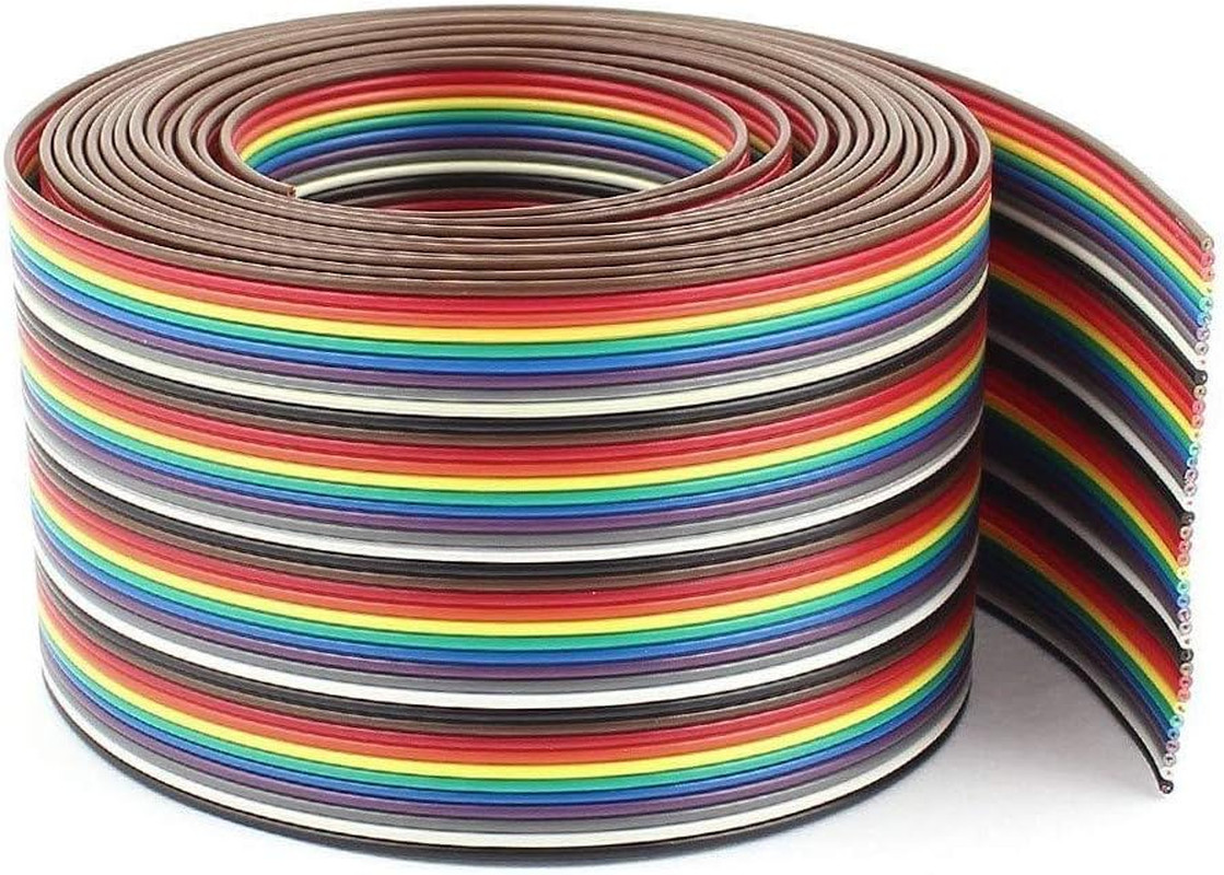 Pc Accessories - IDC 40P 10 Feet Rainbow Color Flat Ribbon Cable for 2.54mm 0...