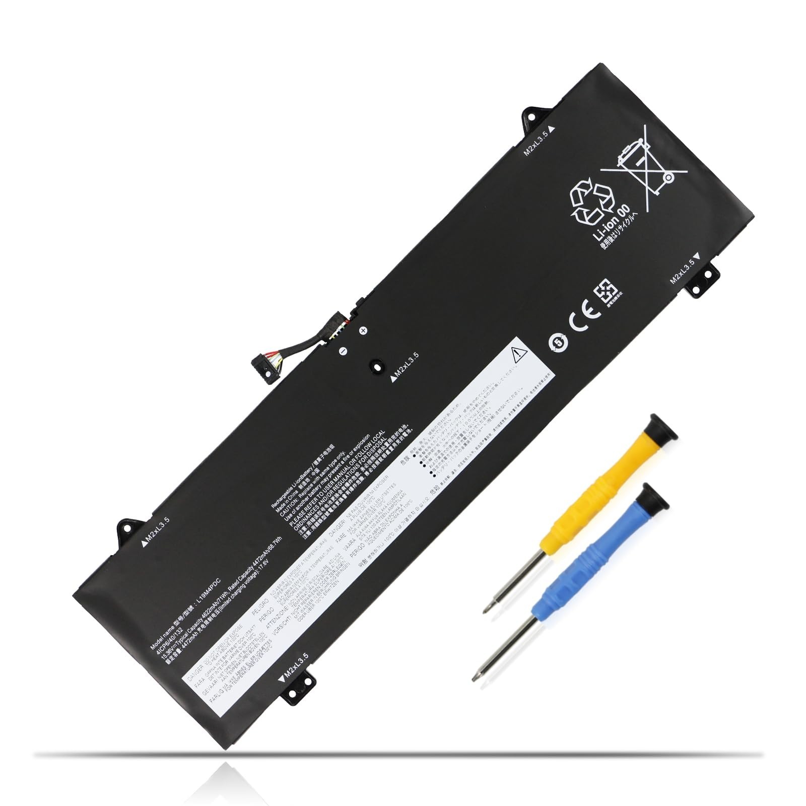 High-Capacity Laptop Battery for Lenovo Ideapad Yoga 7-14ITL5 7-15ITL5, 82BJ Com