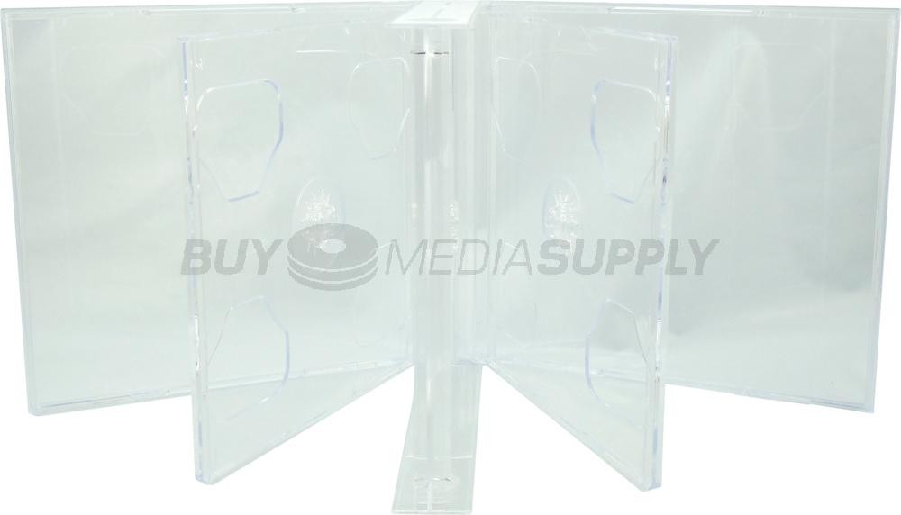 24mm Clear Quintuple 5 Discs CD Jewel Case Lot