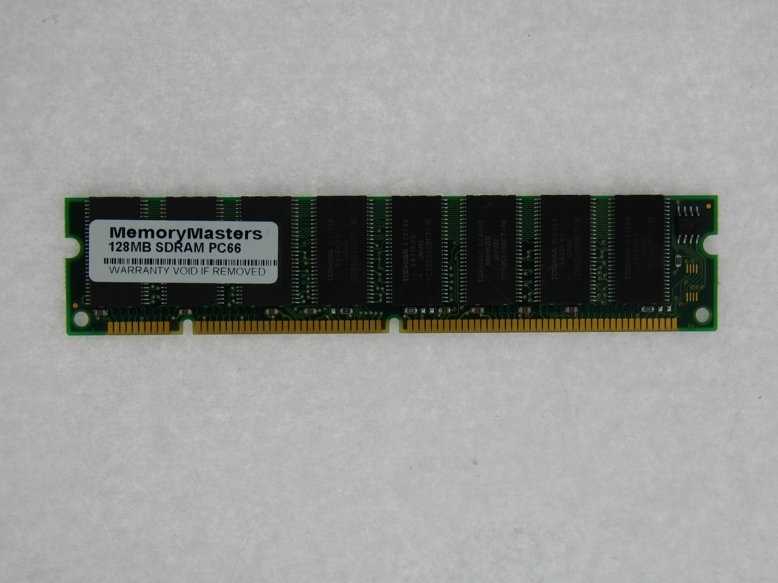 128MB  MEMORY 16X64 168 PIN PC66 10NS 3.3V NON ECC SDRAM RAM DIMM