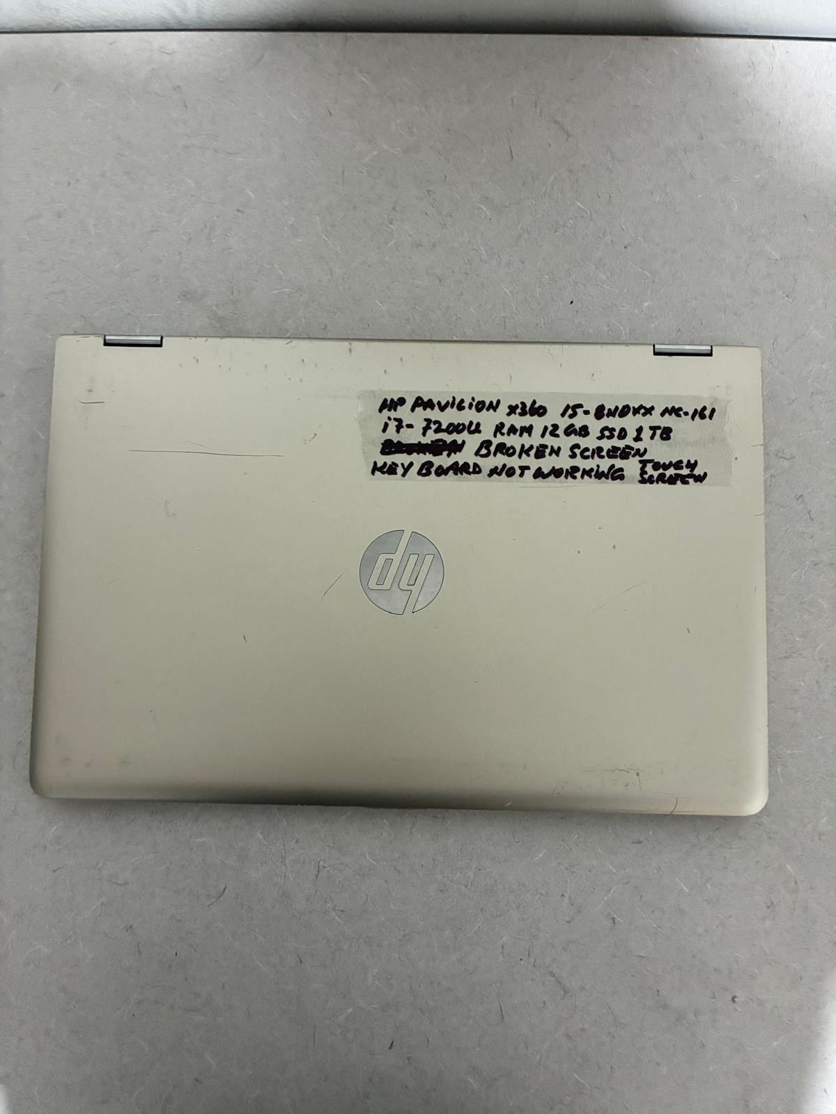 HP Pavilion x360 15-br0xx Intel i7-7200U 12GB RAM 1TB SSD