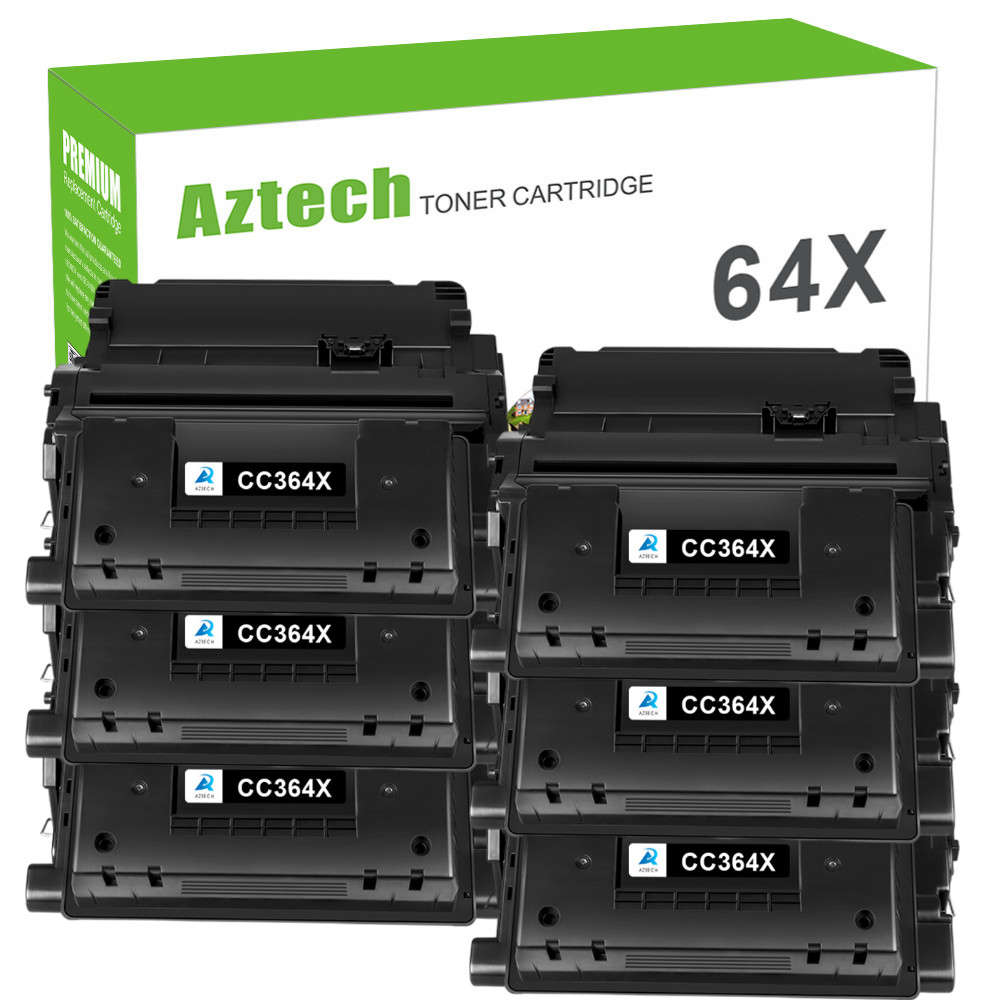 6PK High Yield Toner Compatible with HP CC364X 64X LaserJet P4515x P4015x P4515n