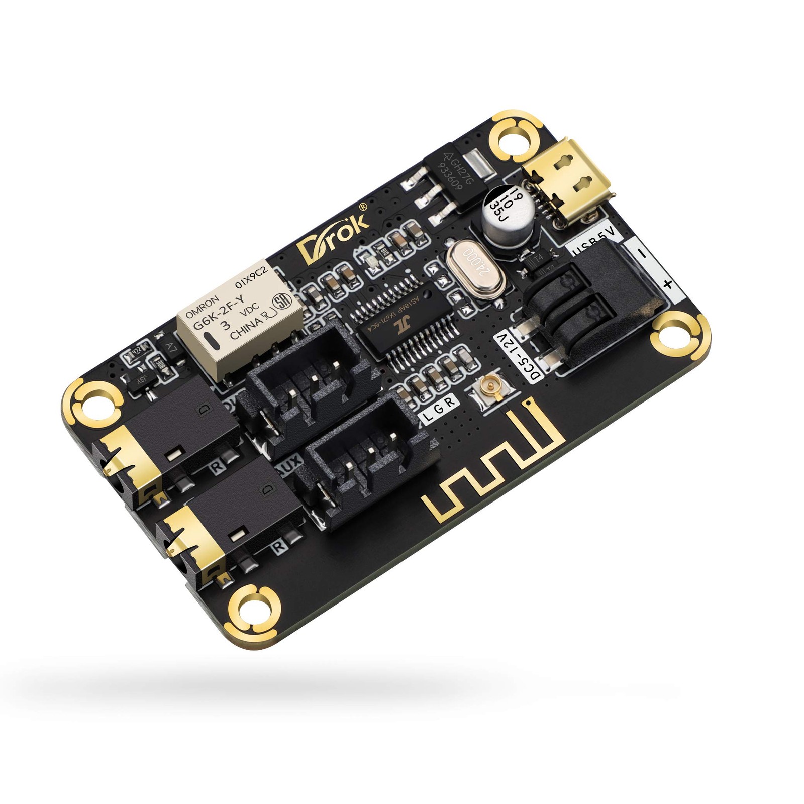 Bluetooth Audio Receiver Module 12V DC, Wireless Stereo Music for DIY Speakers