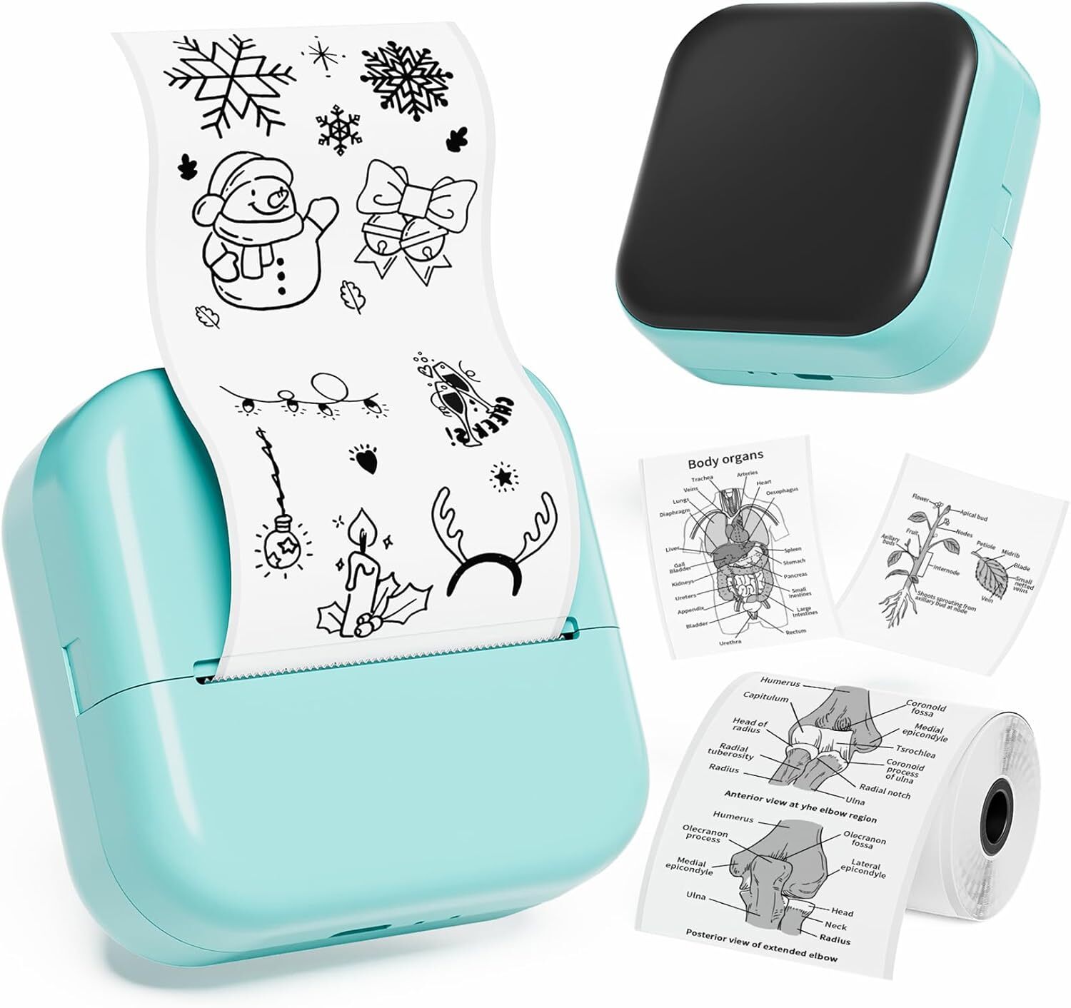 Phomemo Print Pods Mini Printer Sticker Printer M02X Inkless Pocket Printer US