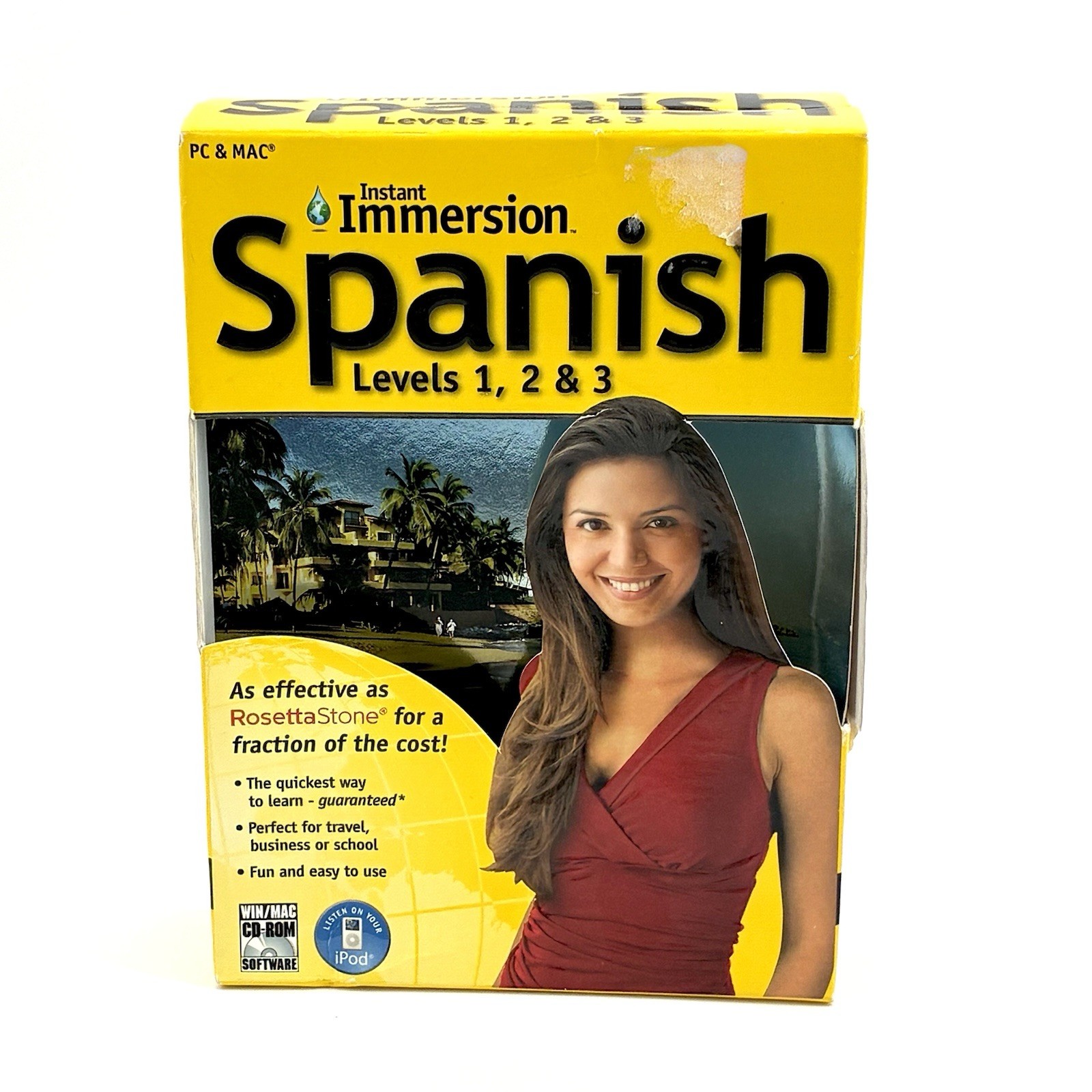 Instant Immersion Spanish Levels 1 2 3 Complete 9 Disc Set PC Mac CD-ROM (C)