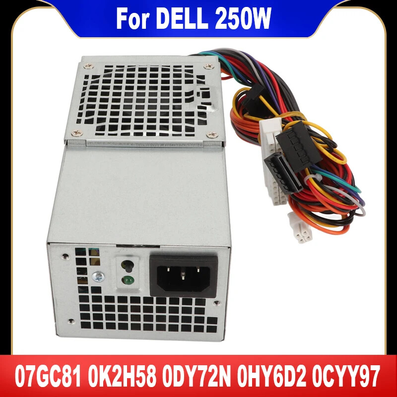 For Dell OPTIPLEX 390 790 990 3010 7010 9010 DT 250W Power Supply D250AD-00