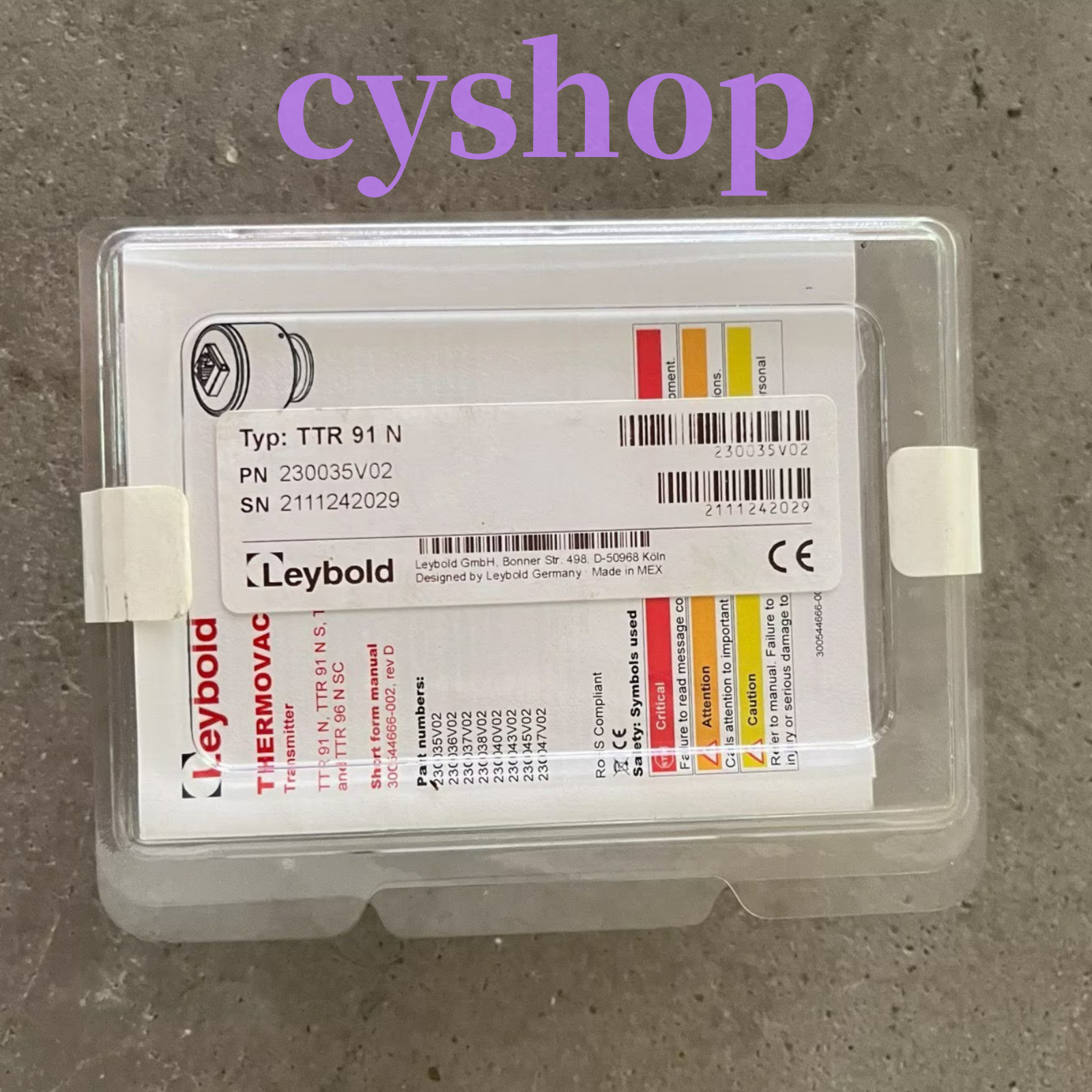 1PC Brand NEW Leybold TTR 91 N Vacuum gauge Fast transportation