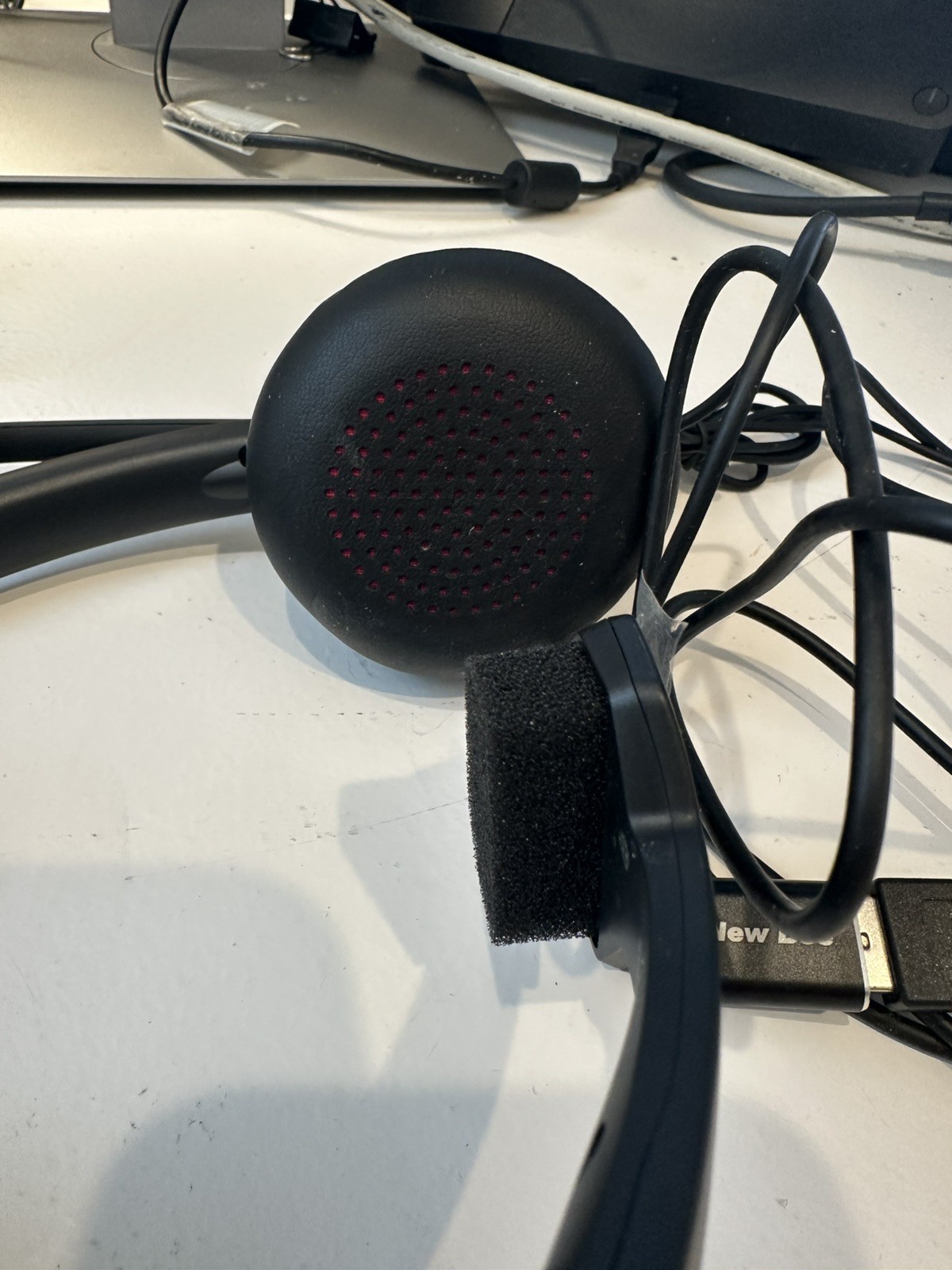 USB Headset with Microphone for PC Computer Headset, Single Ear Noise Cancell...
