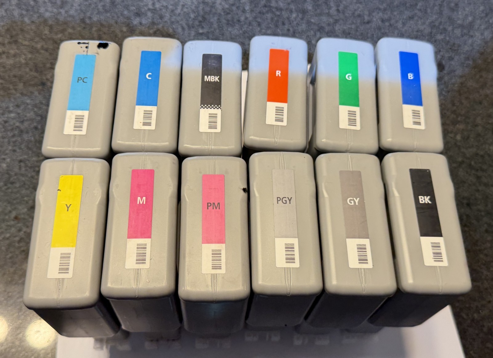 canon pfi-206 set of 12 USED inks