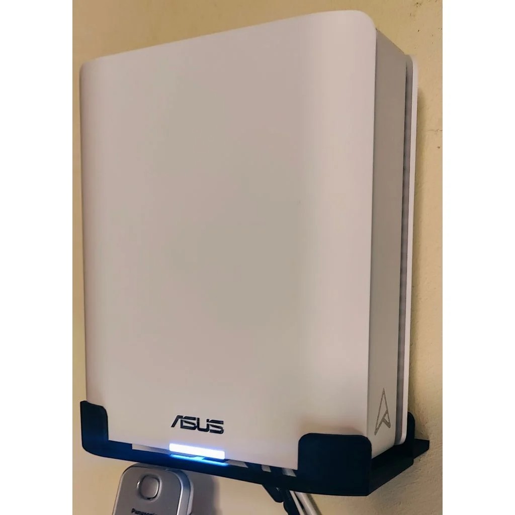 Wall Mount Holder Bracket for Asus ZenWifi BT10, BT8, BT6 WiFi Router *WHITE*