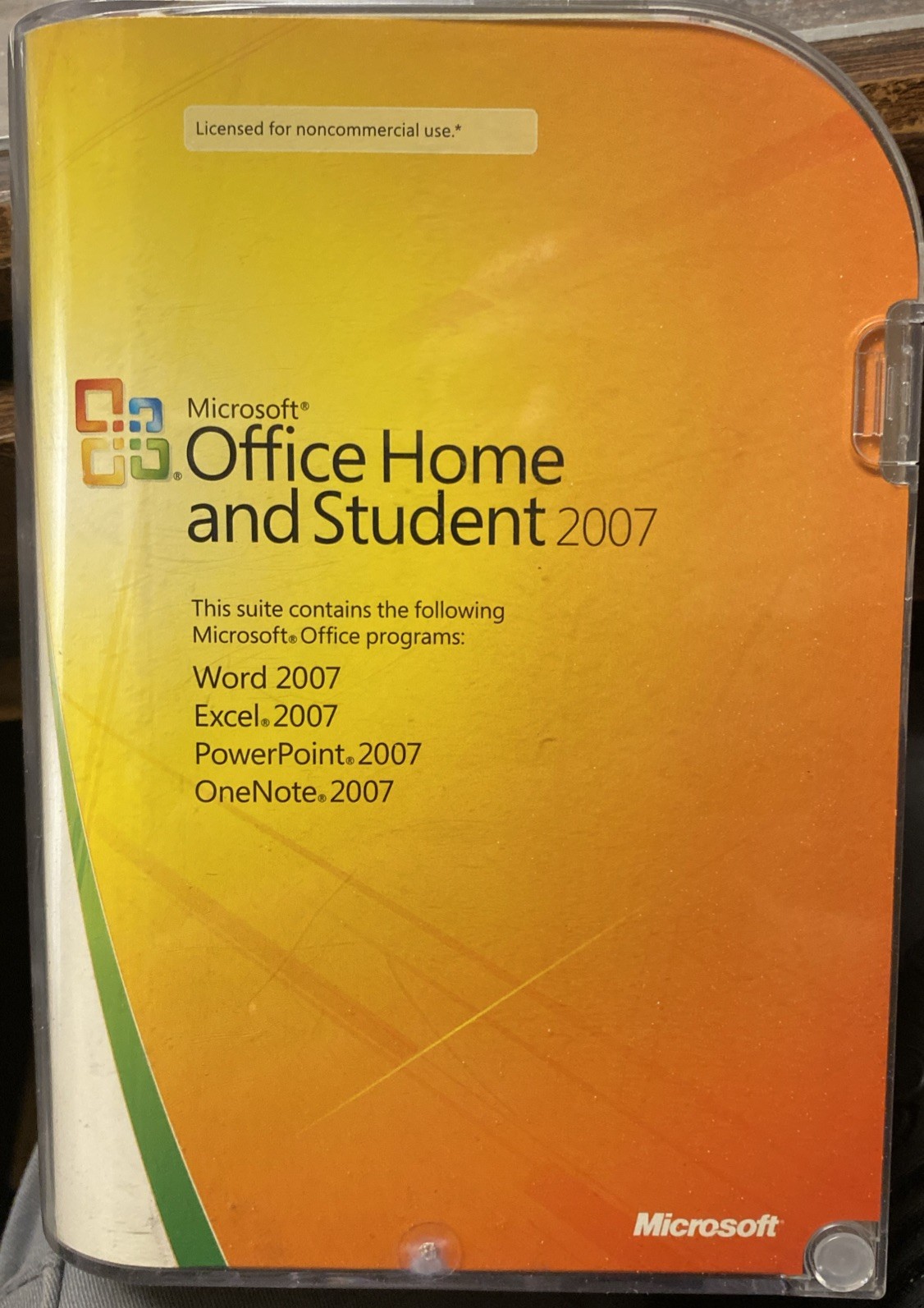Microsoft Office Home Student 2007 Box CD Word Excel PowerPoint OneNote