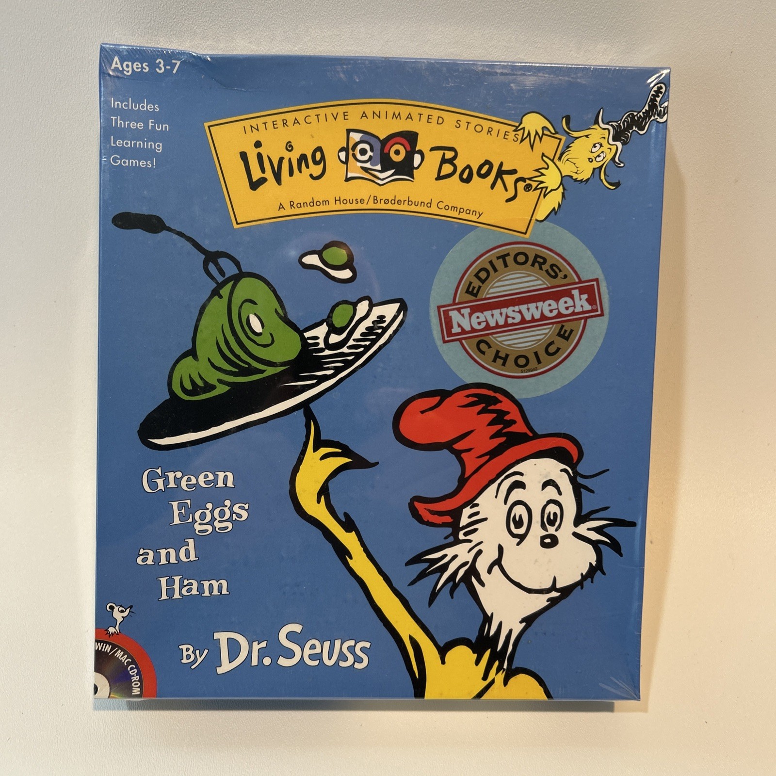 Dr. Seuss Green Eggs and Ham PC Mac CD-ROM Living Books Learning Company