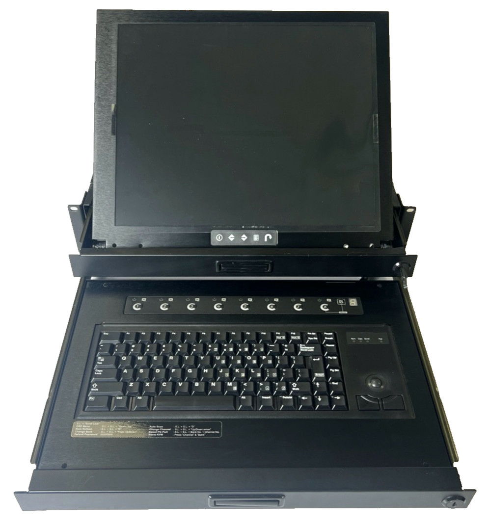 2U  17" TFT LCD Monitor Keyboard Drawer W/ 8-port KVM - RKP217-801C