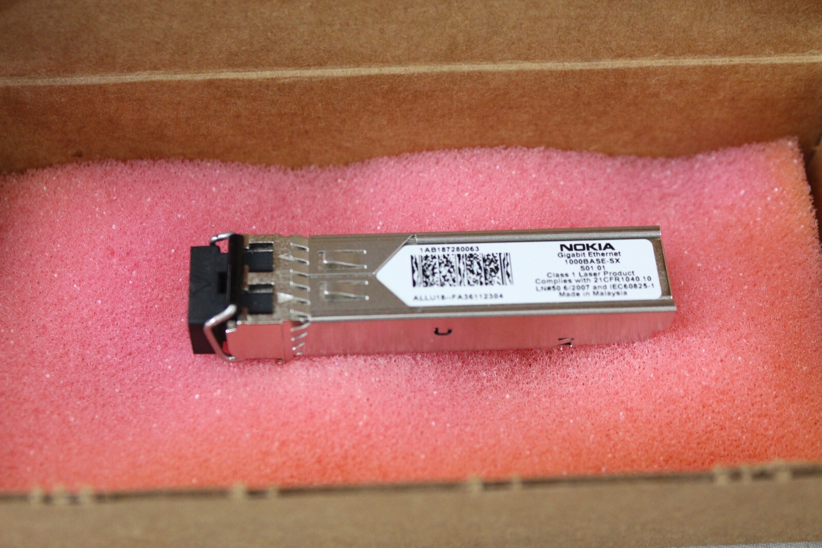 NEW GENUINE NOKIA 1AB187280063 OE-TRX-GBE 1000BASE-SX GIGABIT ETHERNET