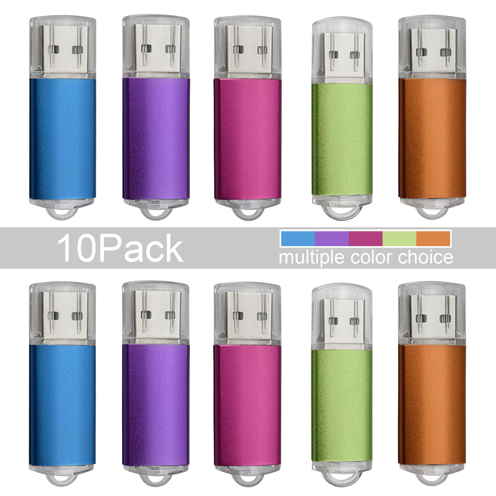 10 Pack USB Flash Pen Drive 8GB Thumb Drive Storage Flash Memory Stick U Disk