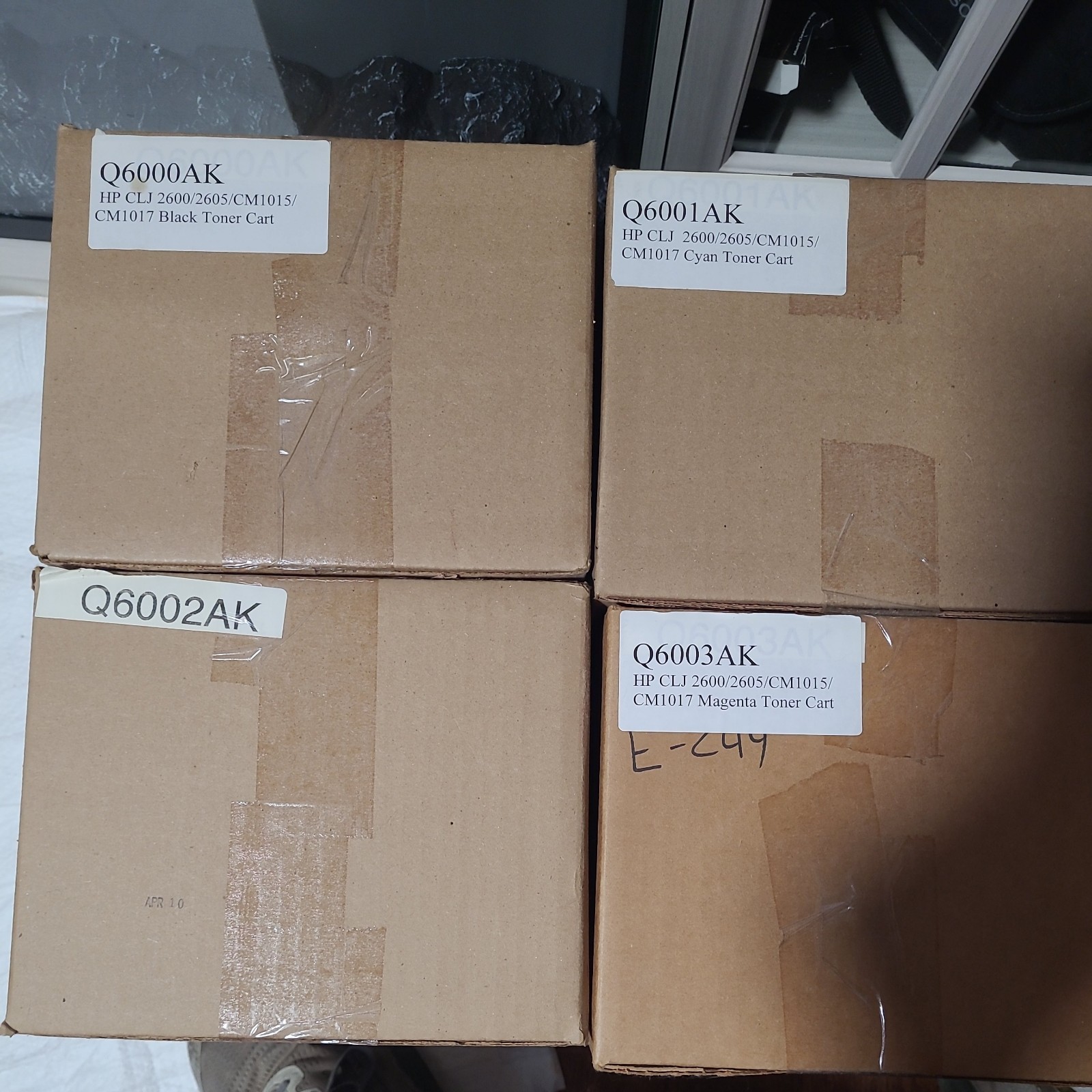 HP 2600n LaserJet Toner Q6000A Q6001A Q6002A Q6003 Cartridge 4 Color Bundle Set