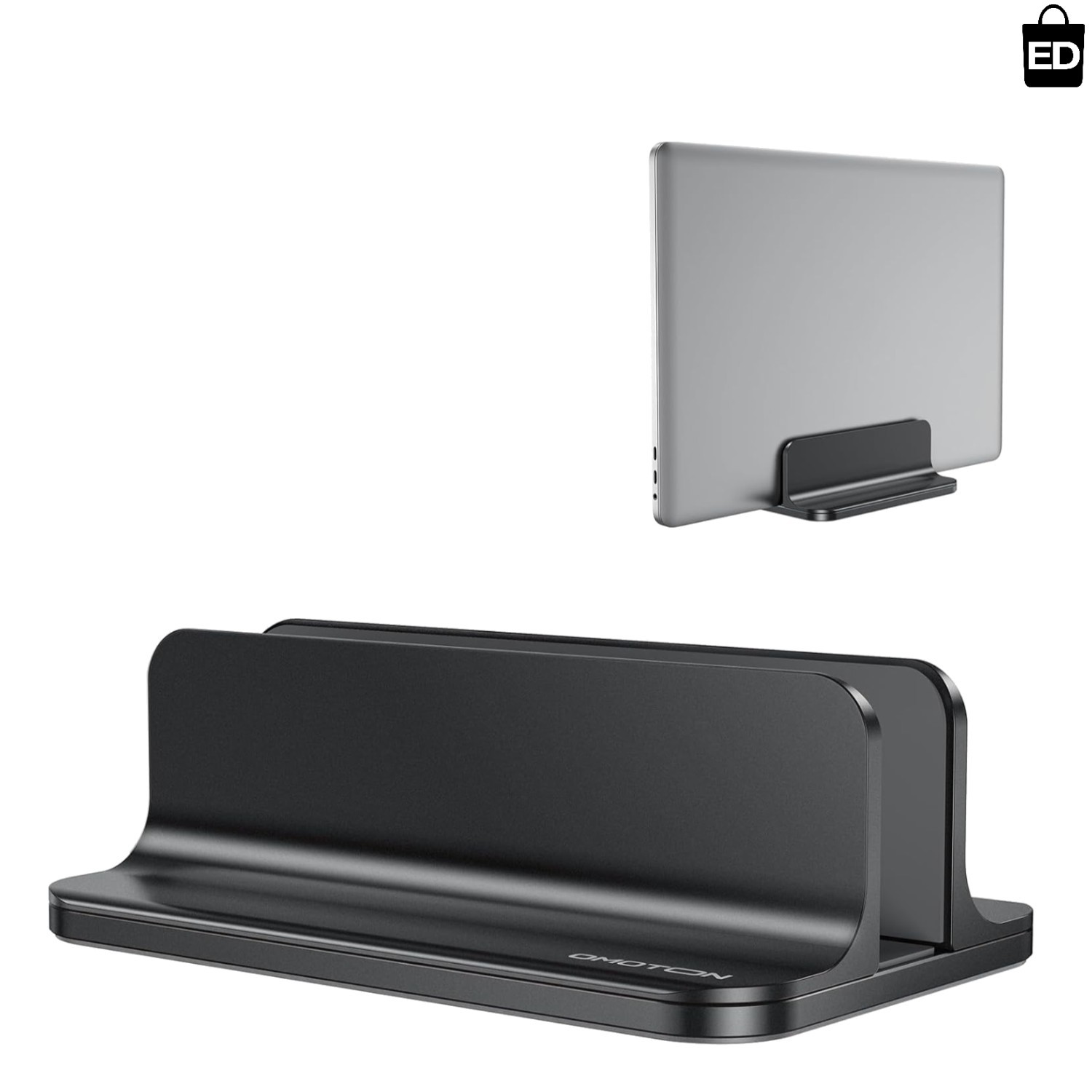 Stylish Vertical Laptop Stand - Adjustable Aluminum Dock for MacBook and Laptops
