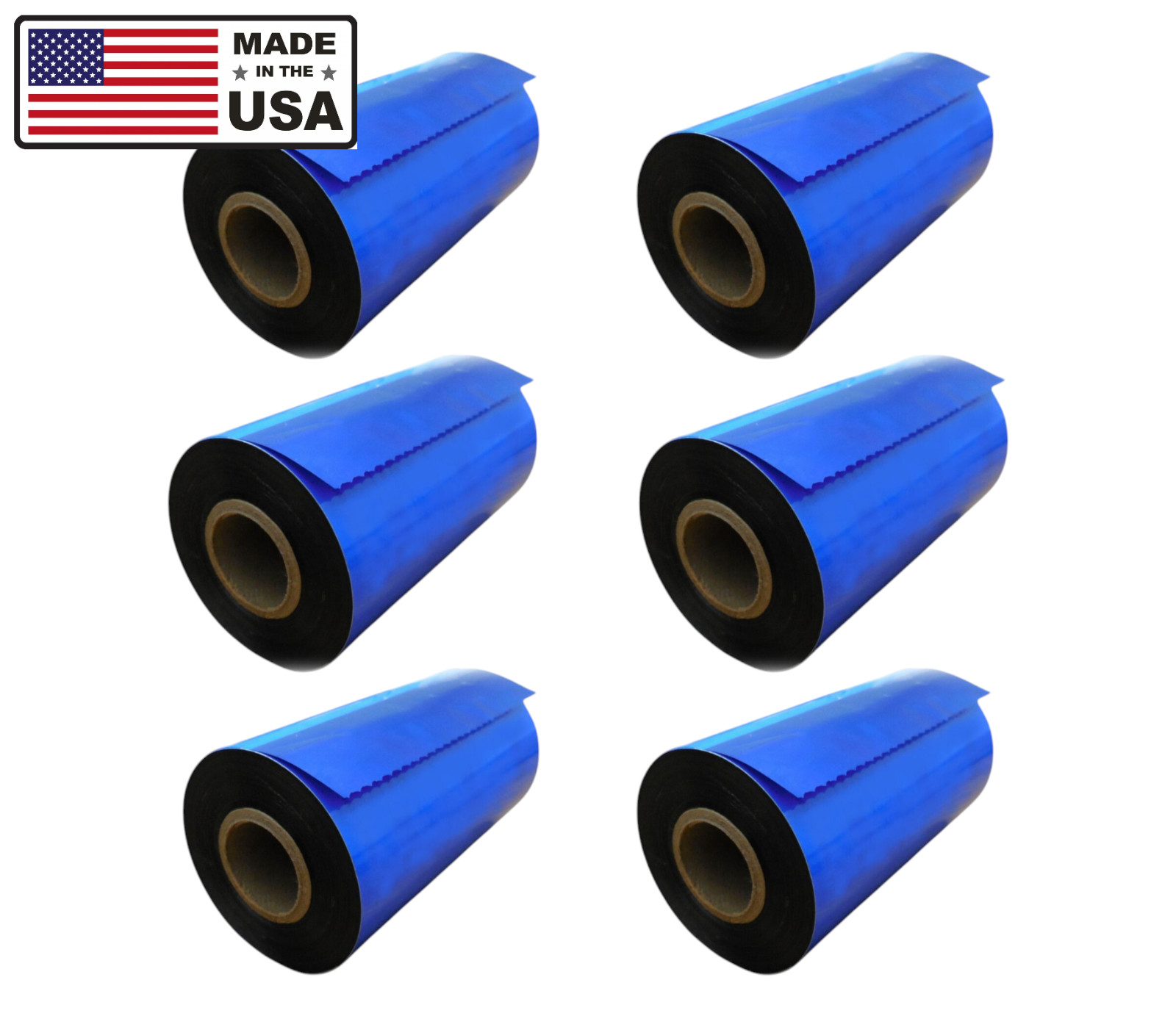 Thermal Transfer Ribbon Premium Black Wax 6 Pack 4.02" X 984'