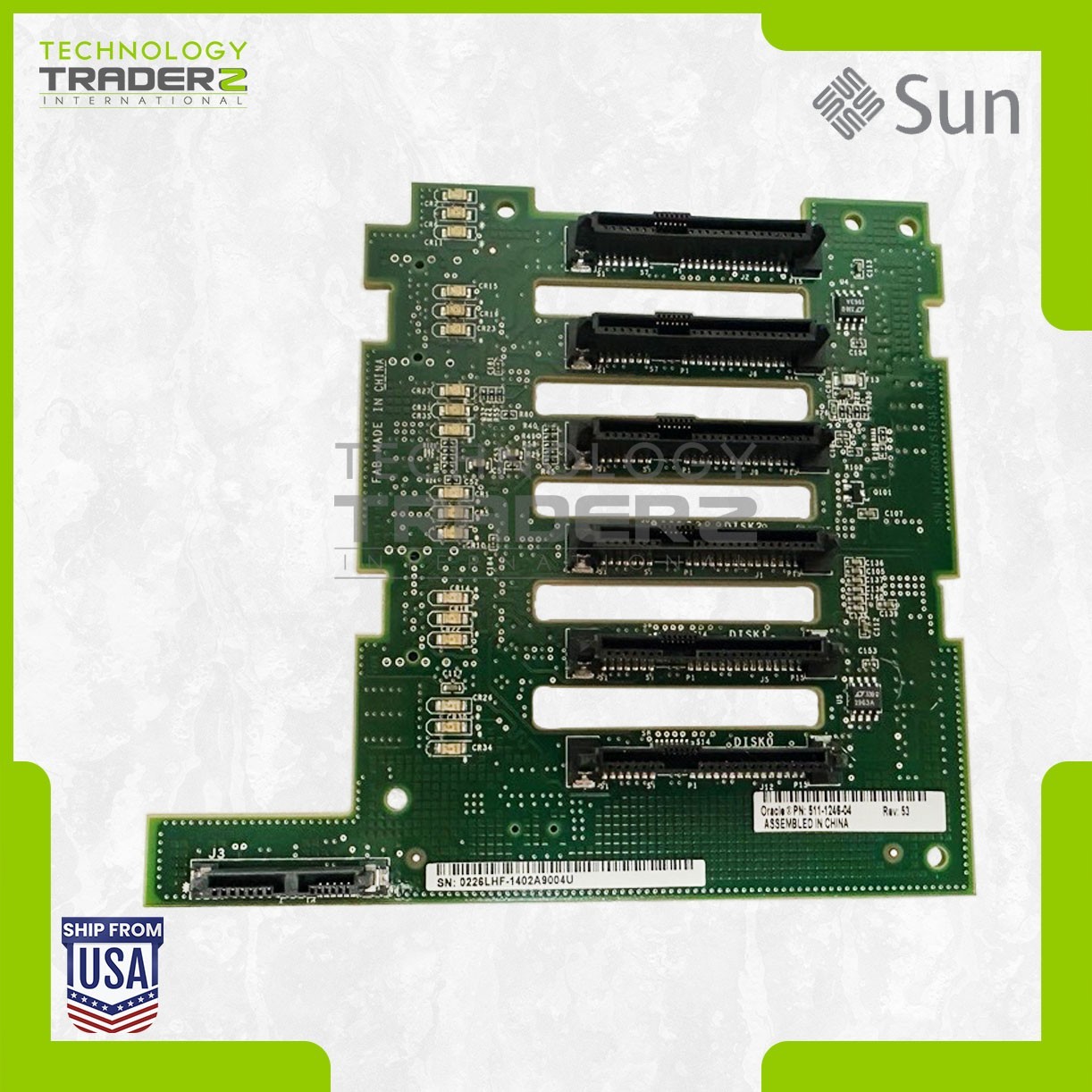 511-1246-04 Sun Fire X4470 M2 T3-2 T4-2 T5-2 X2-4 6-Slot 2.5” HDD Backplane