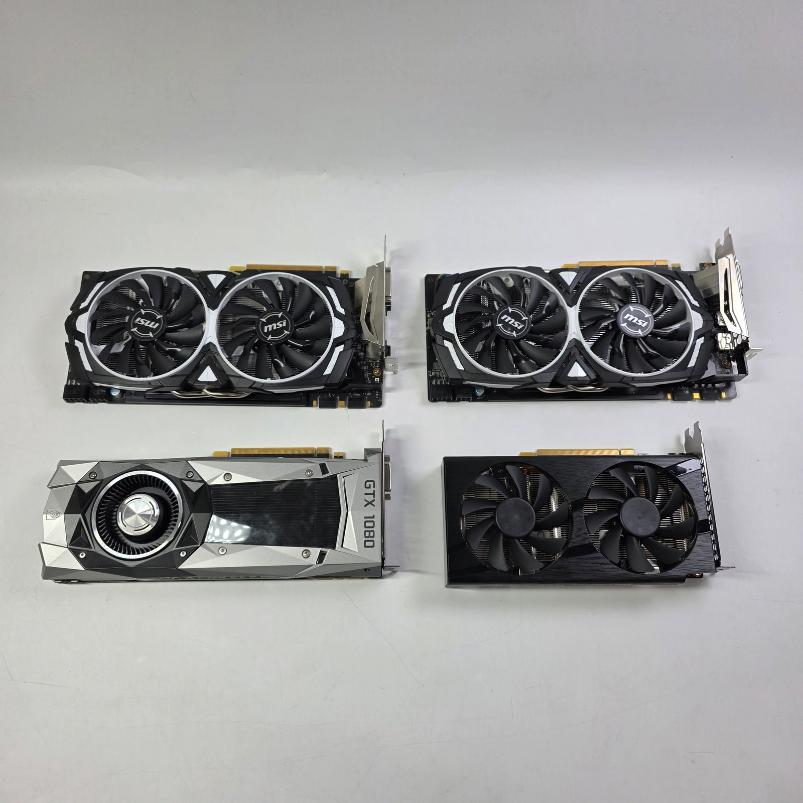Lot of 9 Graphics Card GPUs Black