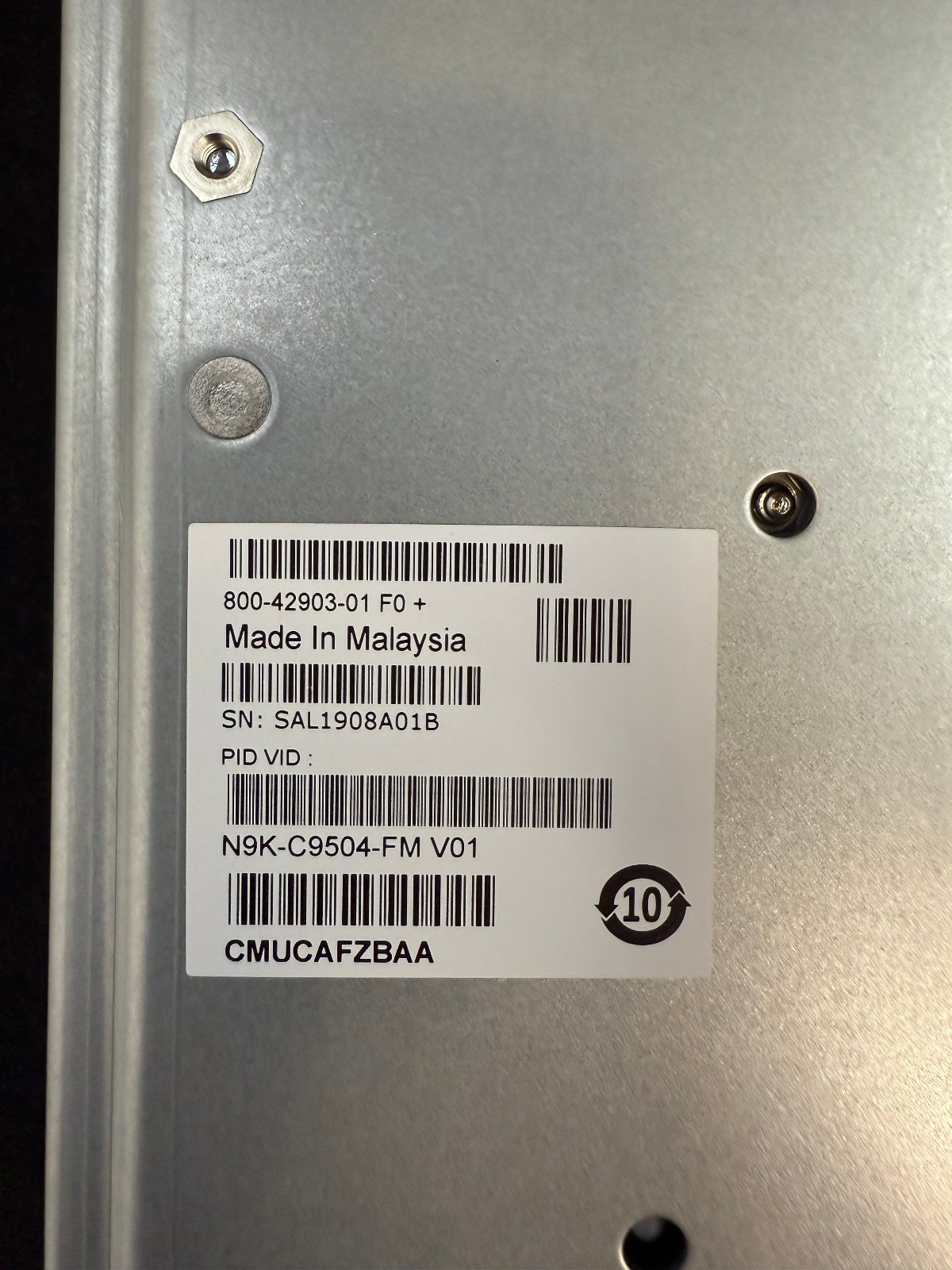 ***Pulled From Test Lab*** Cisco N9K-C9504-FM Fabric Module for Nexus 9504