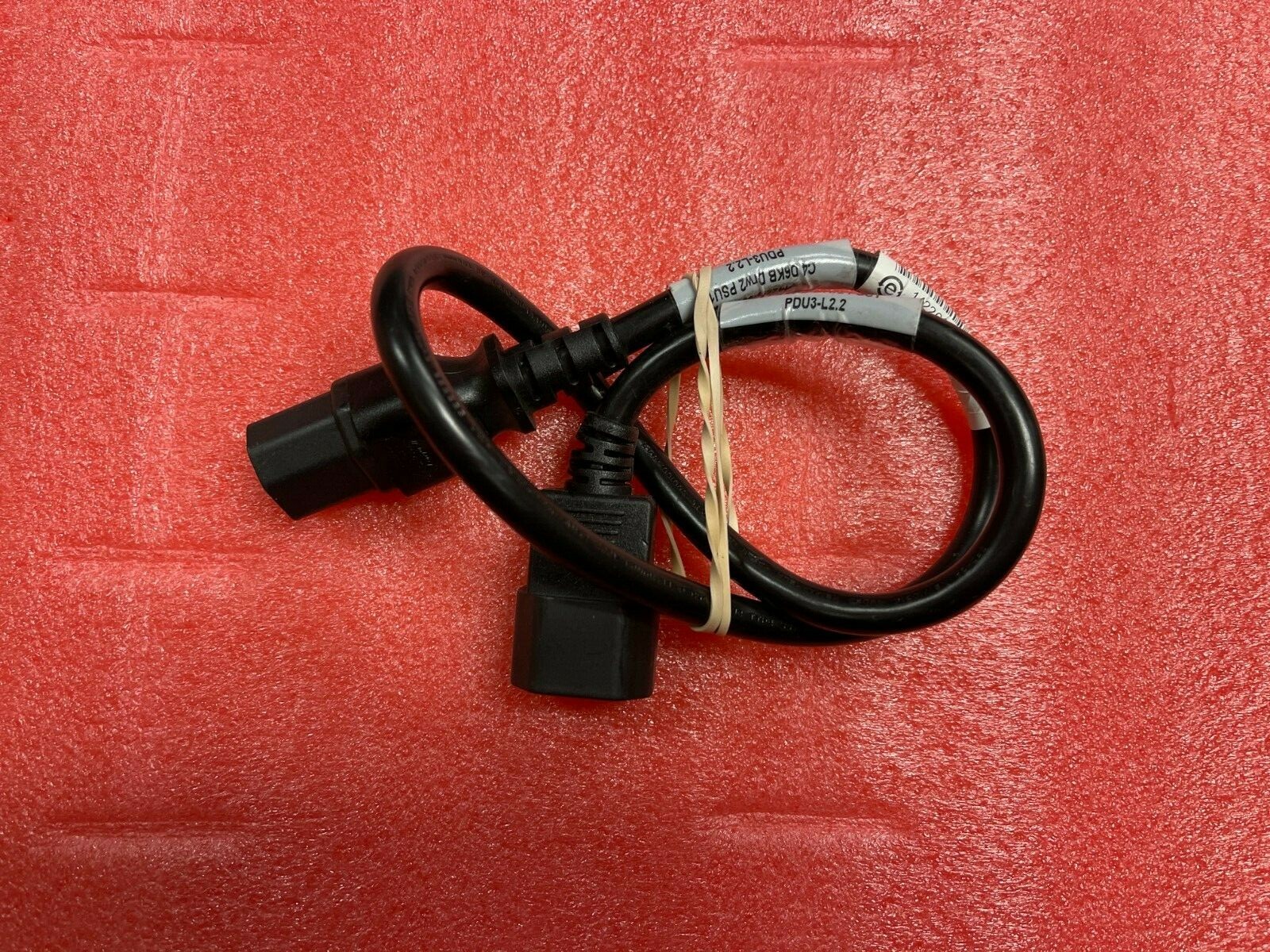 142263-008 HP 2FT IEC C-13 to IEC C-14 Power Cable Longwell E55349 LS-60 10A 