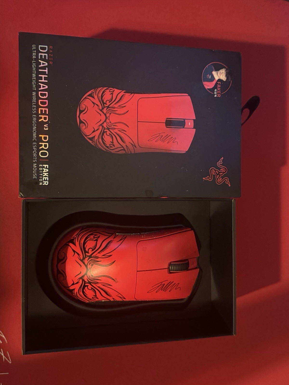 Razer DeathAdder V3 Pro Faker Edition Wireless Ergonomic Optical Mouse 30000DPI