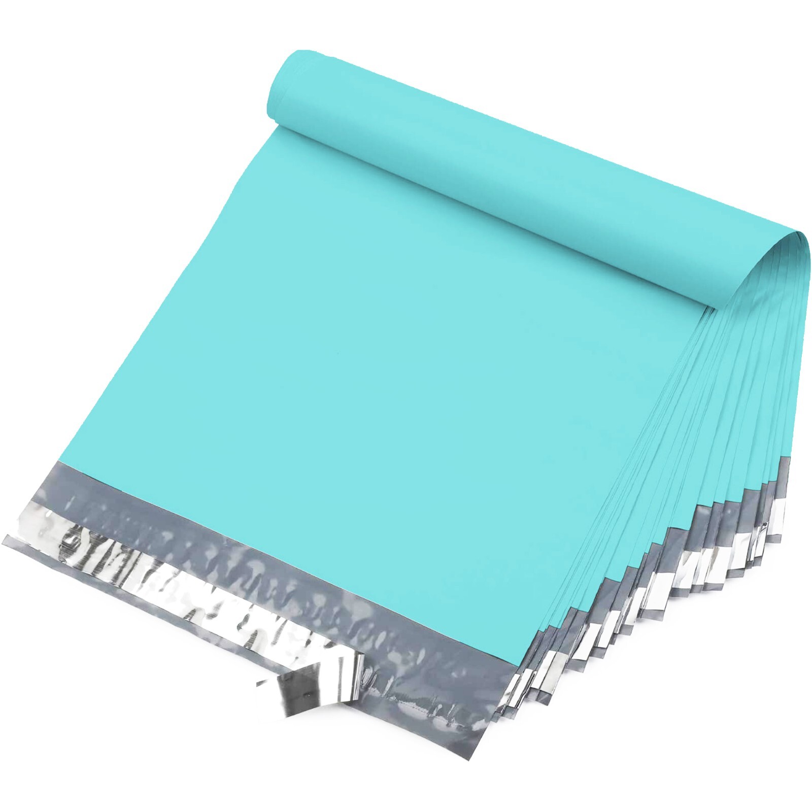 12X15.5 M5-1000pcs POLY MAILERS SHIPPING ENVELOPES PLASTIC BAGS-Teal