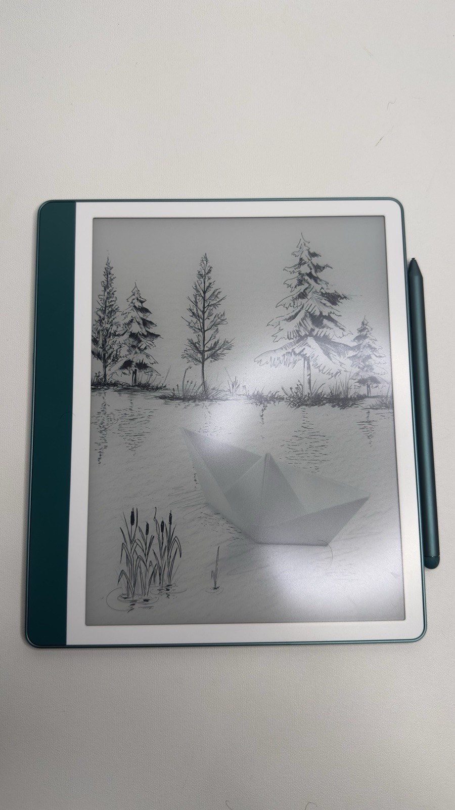 Amazon - Kindle Scribe (64GB) - 2024 - Metallic Jade - with Premium Pen