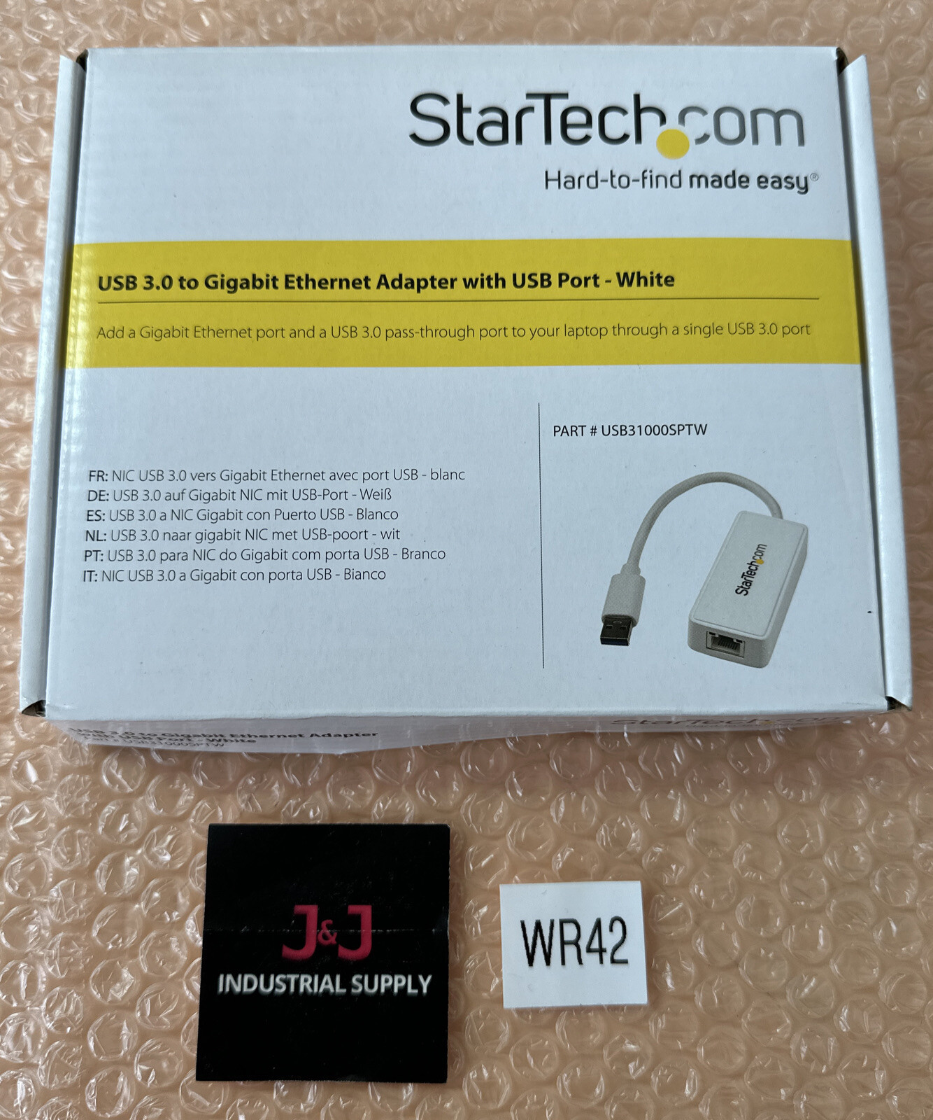 NEW- StarTech.com USB 3.0 to Gigabit Ethernet Adapter NIC w/ USB Port | FASTSHIP