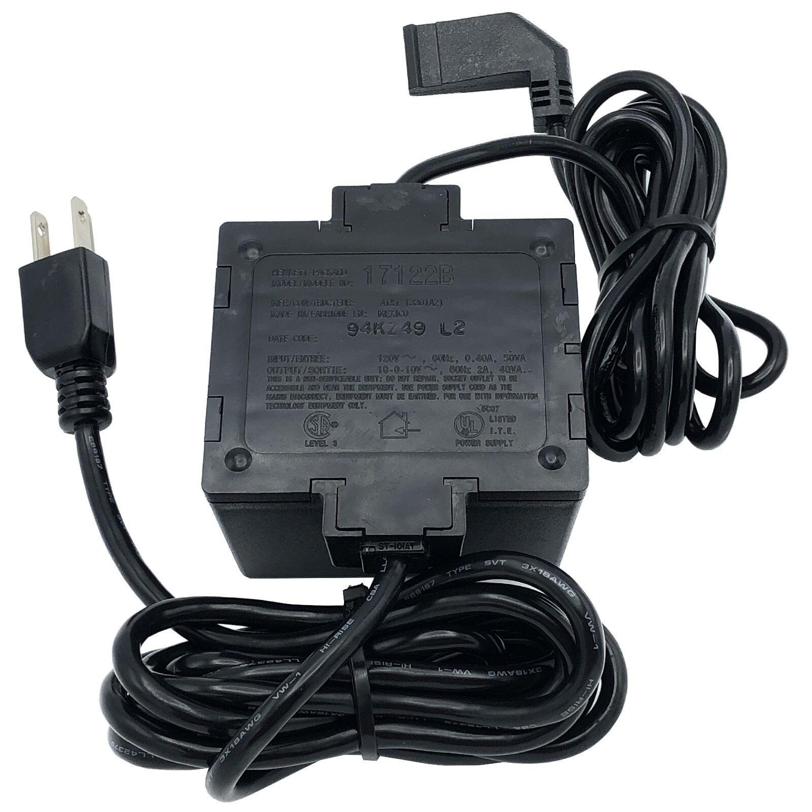 Genuine Hewlett-Packard AT&T 3301A2 #17122B Power Supply for HP INKJET PRINTERS